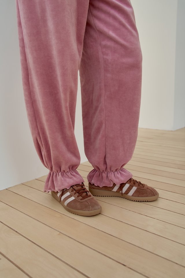 Momoann | Satin Joggers (Pink) with Mom