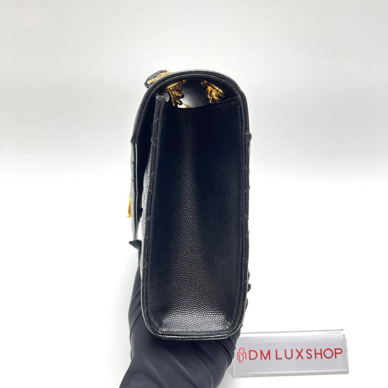 YSL Black Envelope Medium GHW