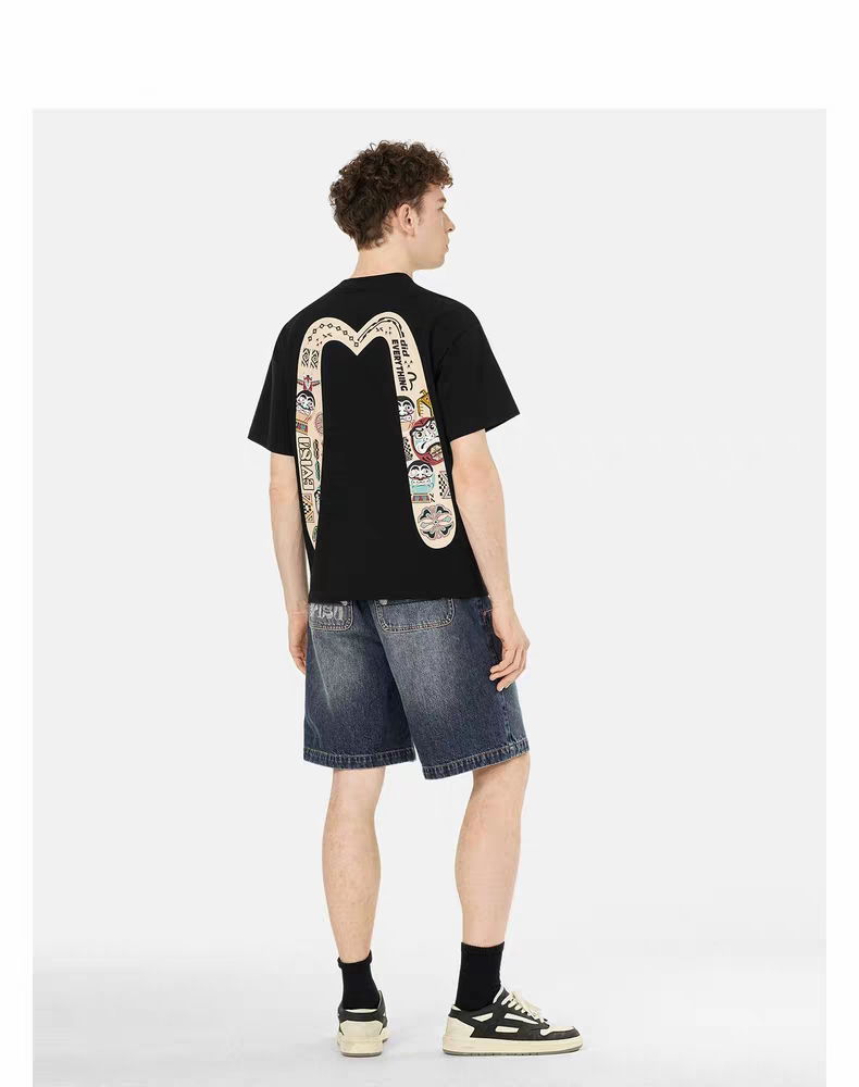 EVISU 達摩大M 印花短袖Tee 