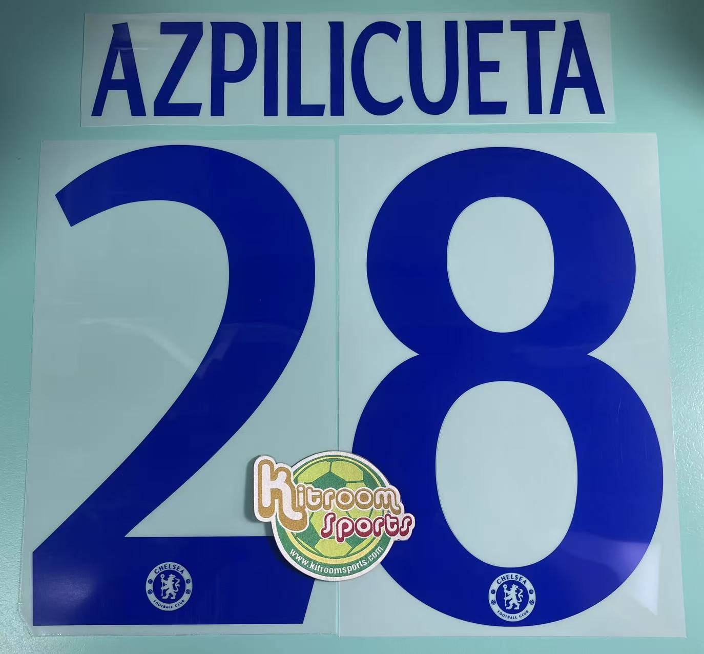 2013-15 Chelsea Away UCL Nameset #28 AZPILICUETA