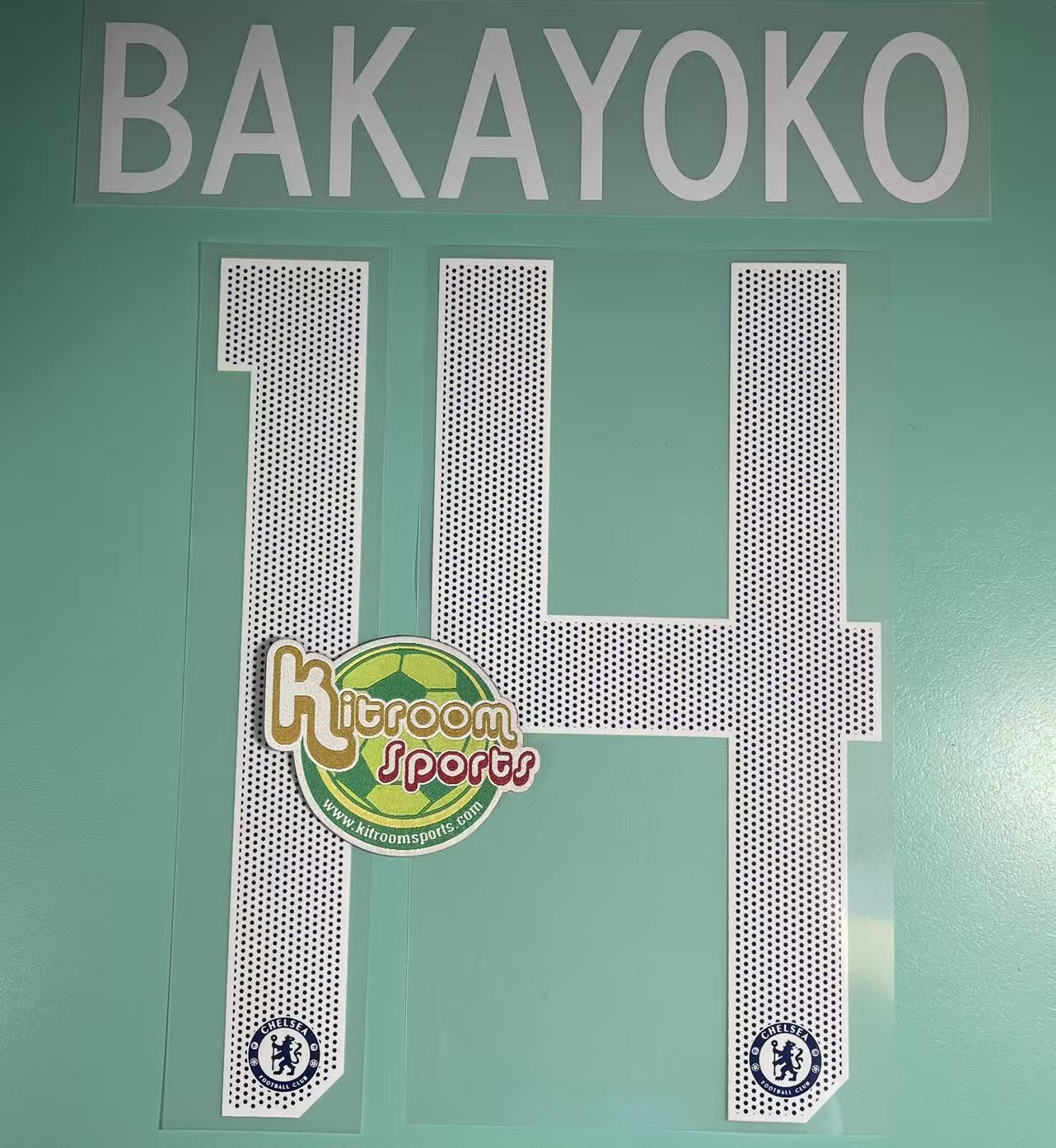 2017-18 Chelsea Home UCL Nameset #14 BAKAYOKO