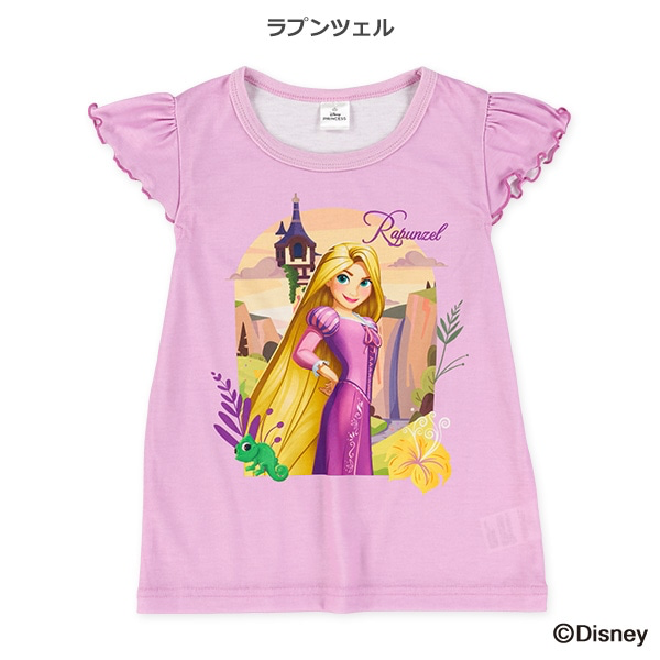 🇯🇵預訂 日本直送🇯🇵兩色Disney公主印花法式袖T恤