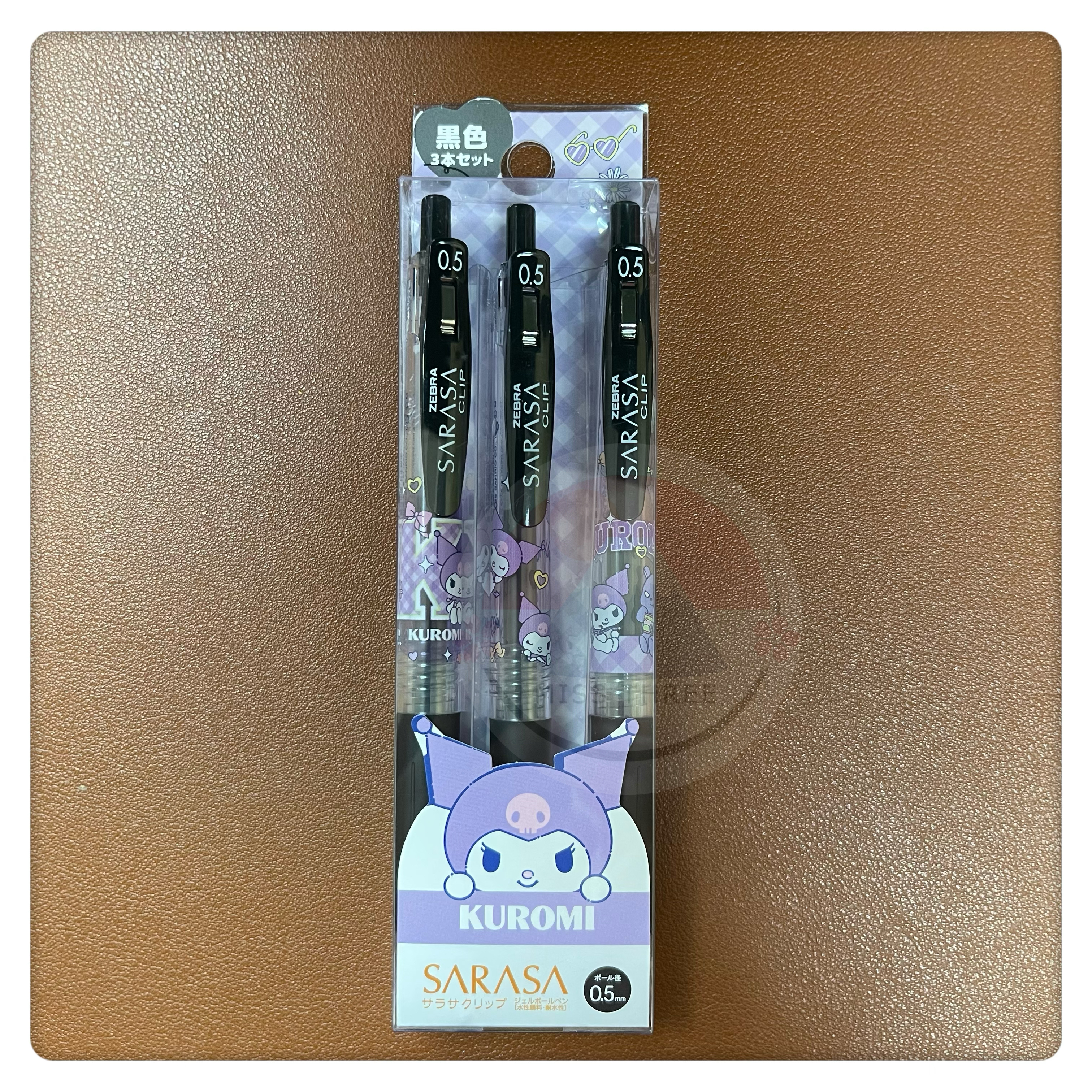 ✈️日本直送🇯🇵現貨📍Sanrio x Zebra SARASA 0.5mm 黑色啫喱筆 set ( Kuromi )