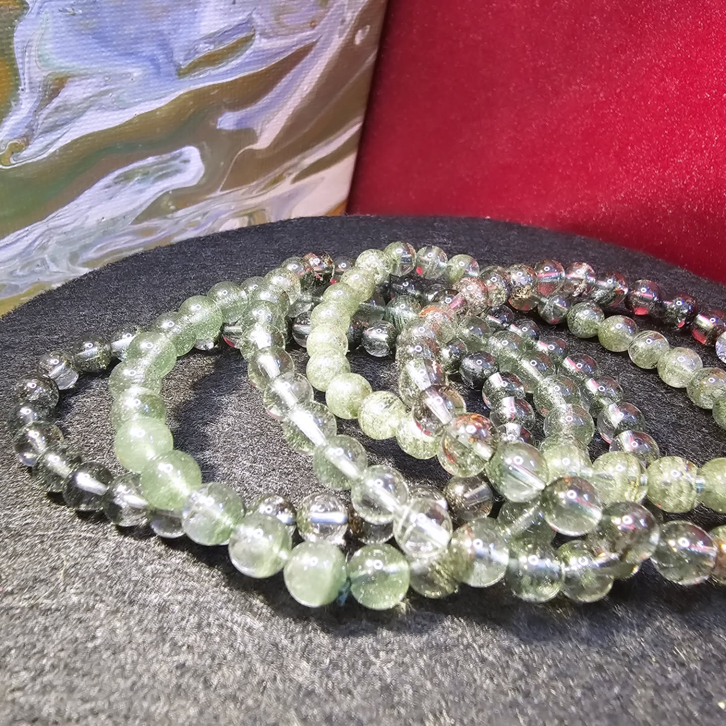 綠幽靈手串(Green-Phantom Quartz)
