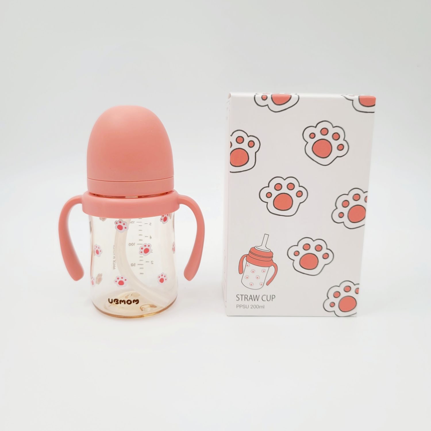 PPSU特別版吸管杯 (貓咪肉球 200ml)