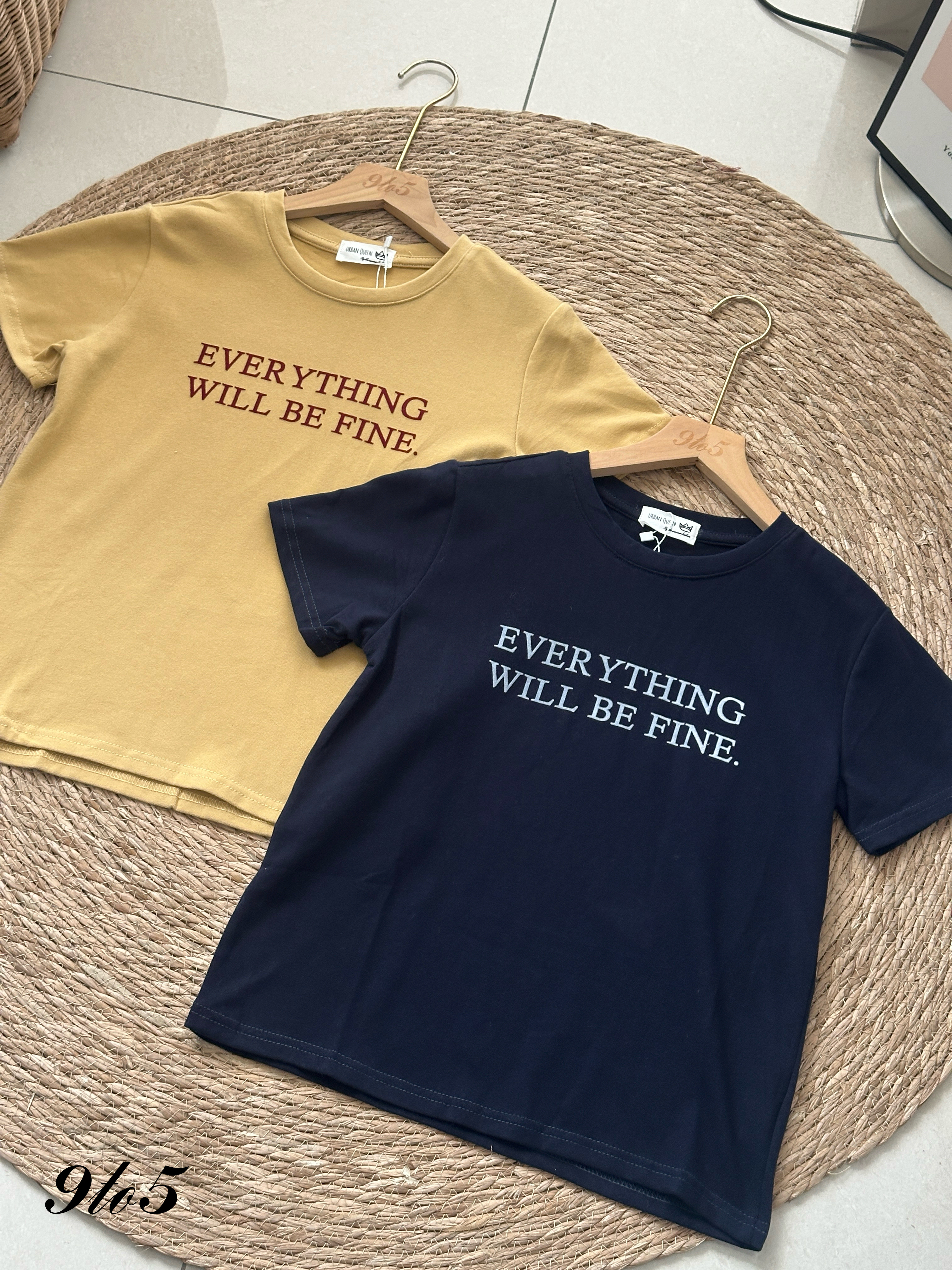 T4100 Embroidery Wording Tee - 4 Colors 