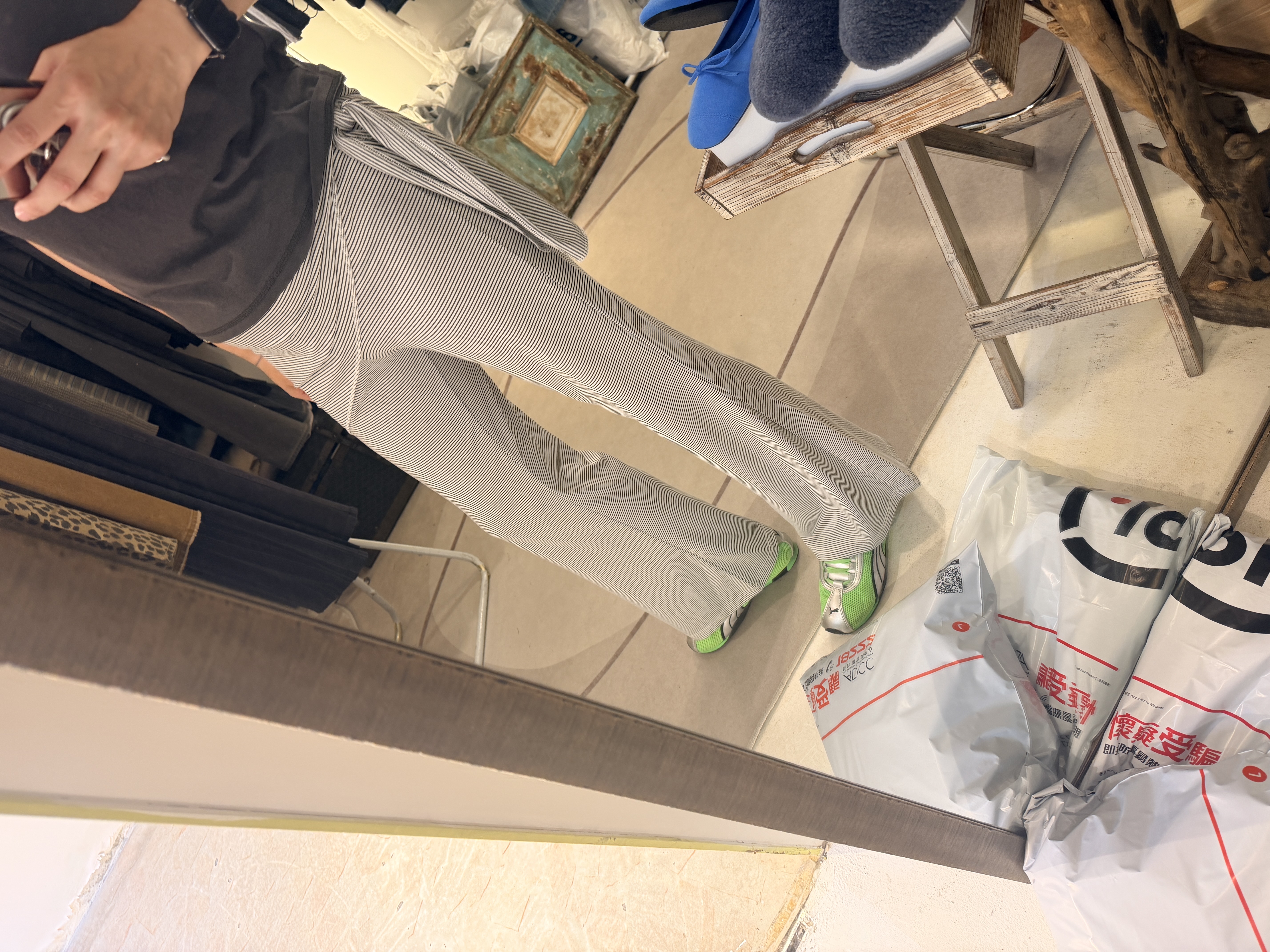 Pants with scarf