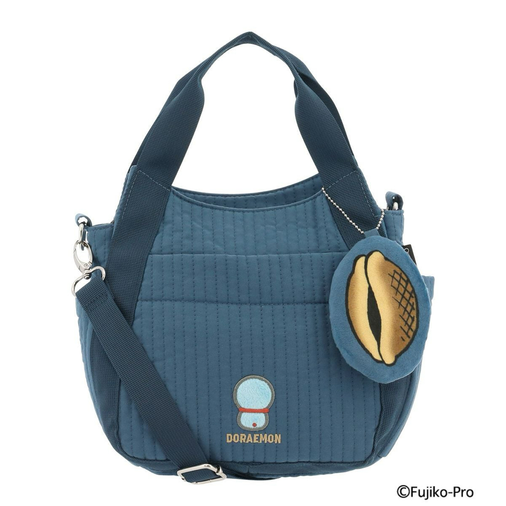 [現貨 藍色款] 多啦A夢手袋 斜孭袋 2WAY兩用(配豆沙包拉鏈袋)｜Doraemon 禮物