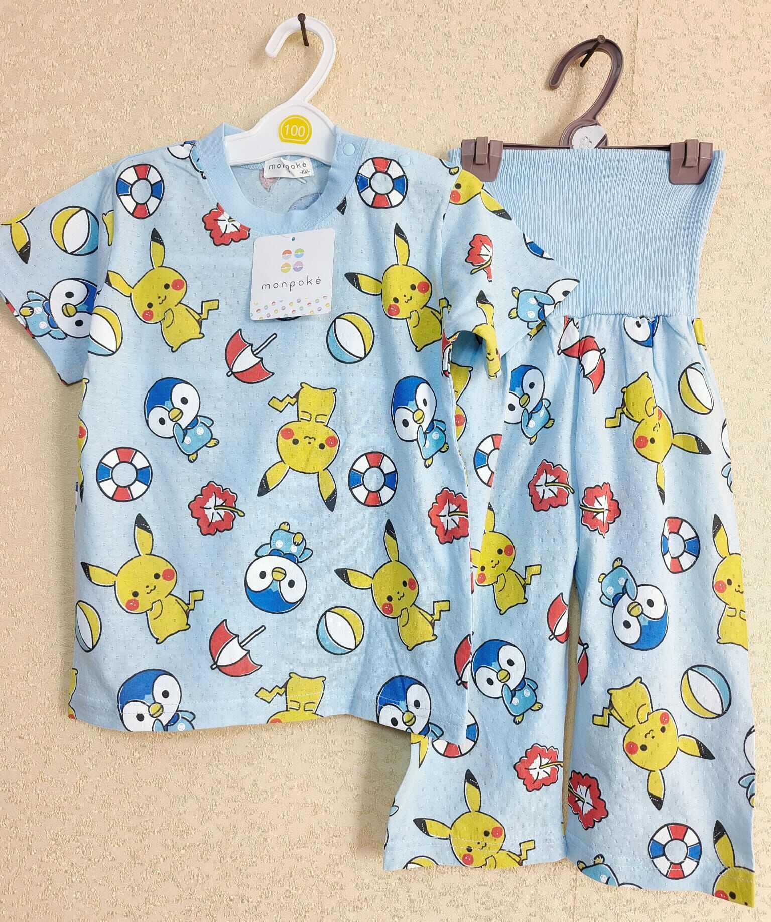 日本Monpoke空氣綿包肚短袖套裝 -1套 現貨