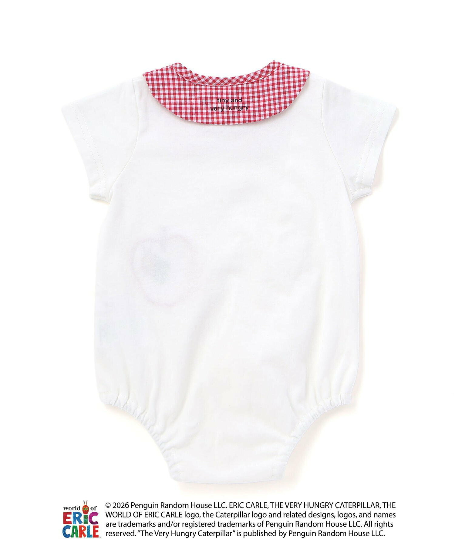 🇯🇵預訂 日本直送🇯🇵兩色好餓的毛毛蟲格紋條紋翻領短袖包屁衣