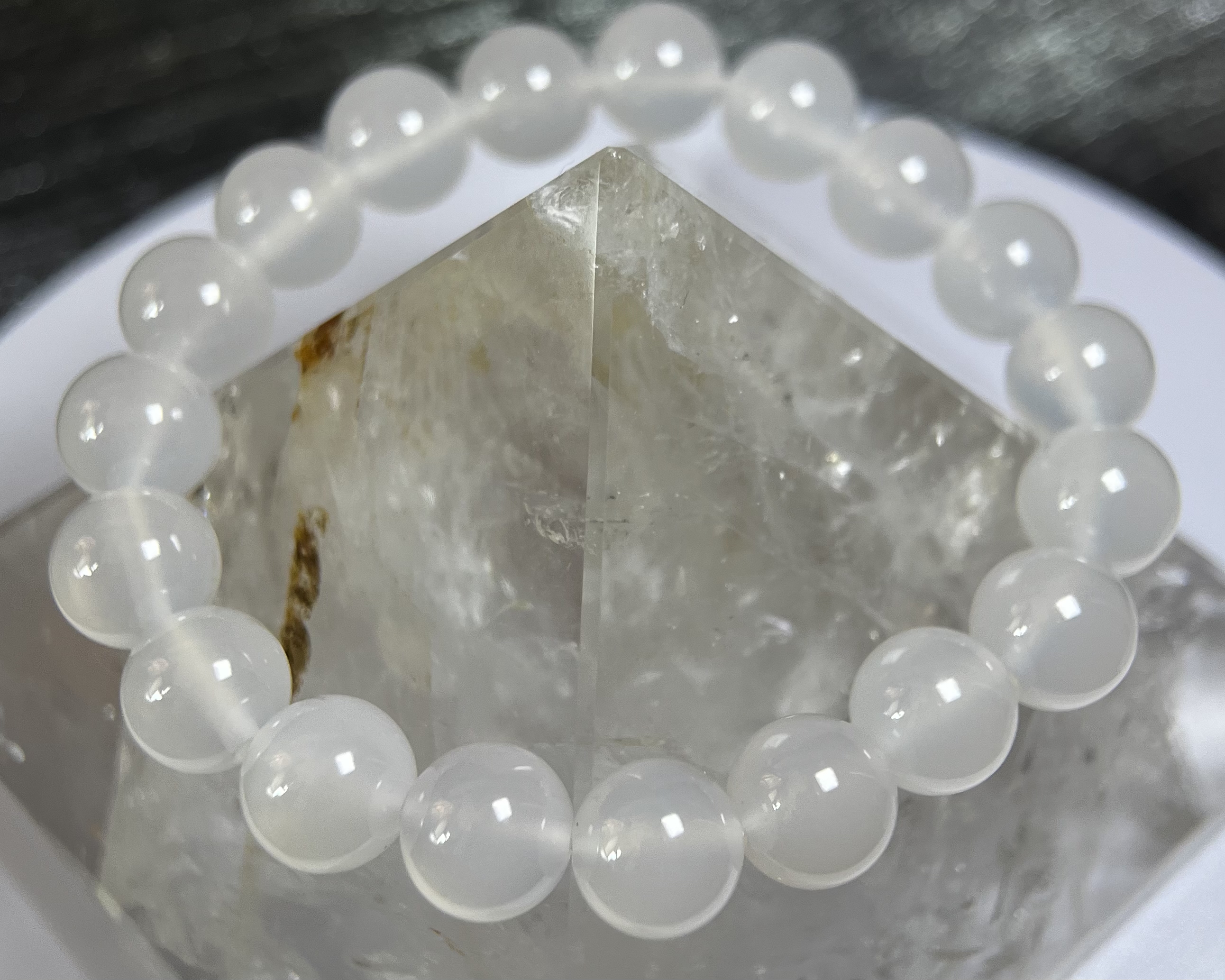 29B156手鏈｜荔枝凍（白瑪瑙）