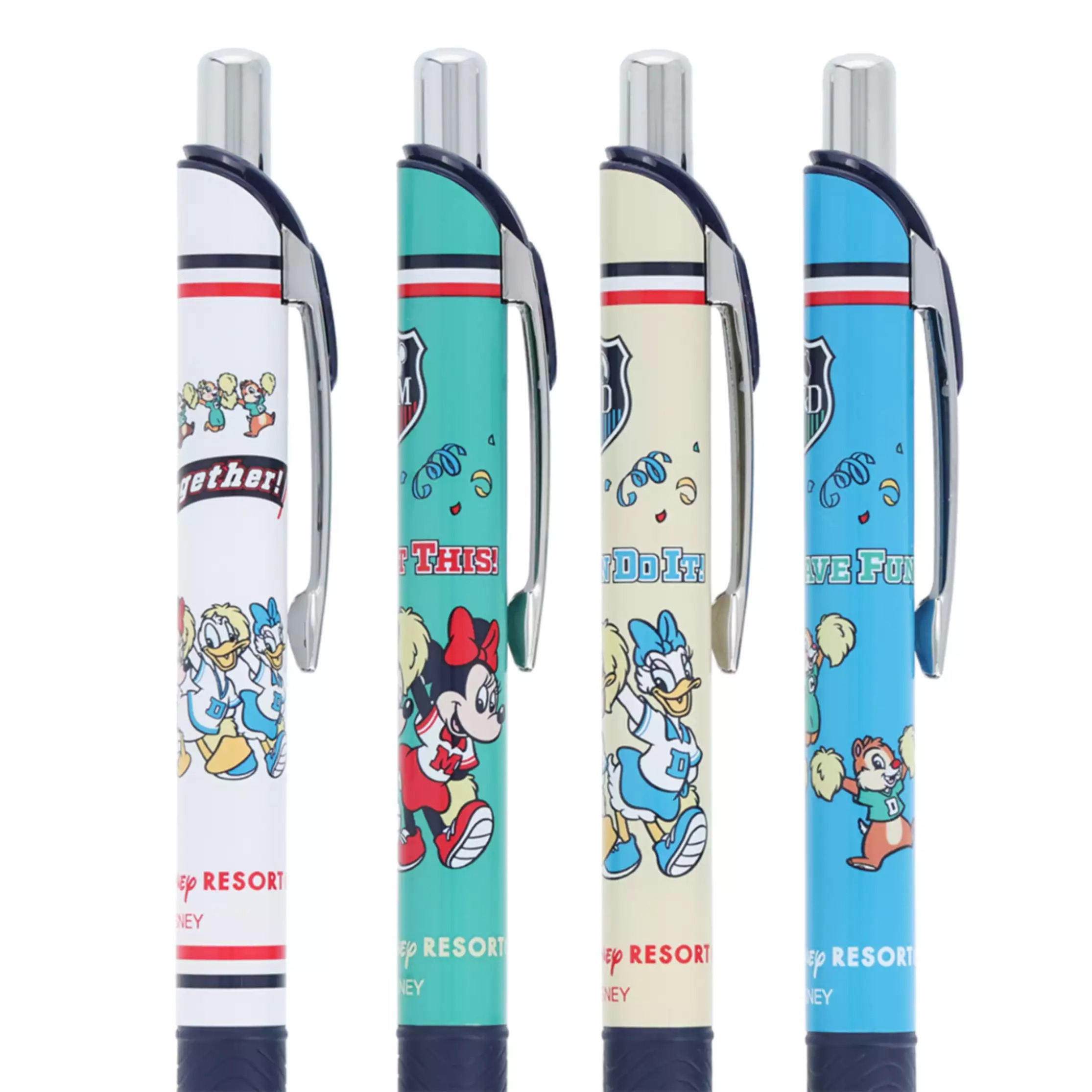 現貨｜【日本 Disney Store 限定】一套4枝 Mickey & Friends 米奇與朋友 日本製 Pentel EnerGel 0.5mm 啫喱筆 075429