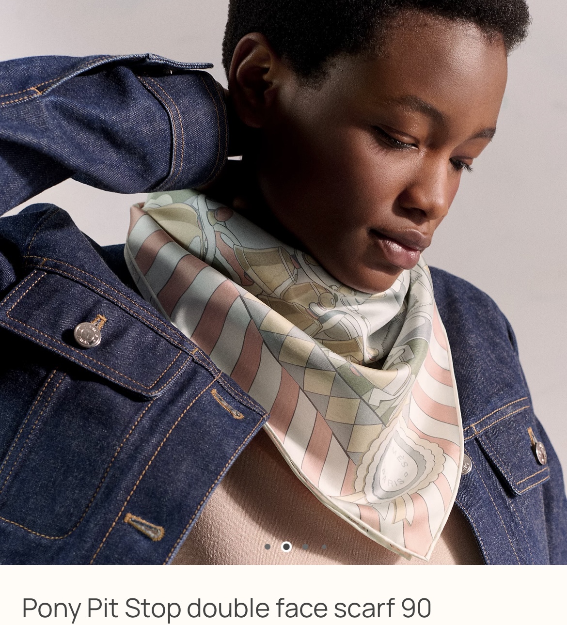 🧧👁️‍🗨️ Hermès 全新🆕 90cm 100%絲 Pony Pit Stop 雙面絲巾