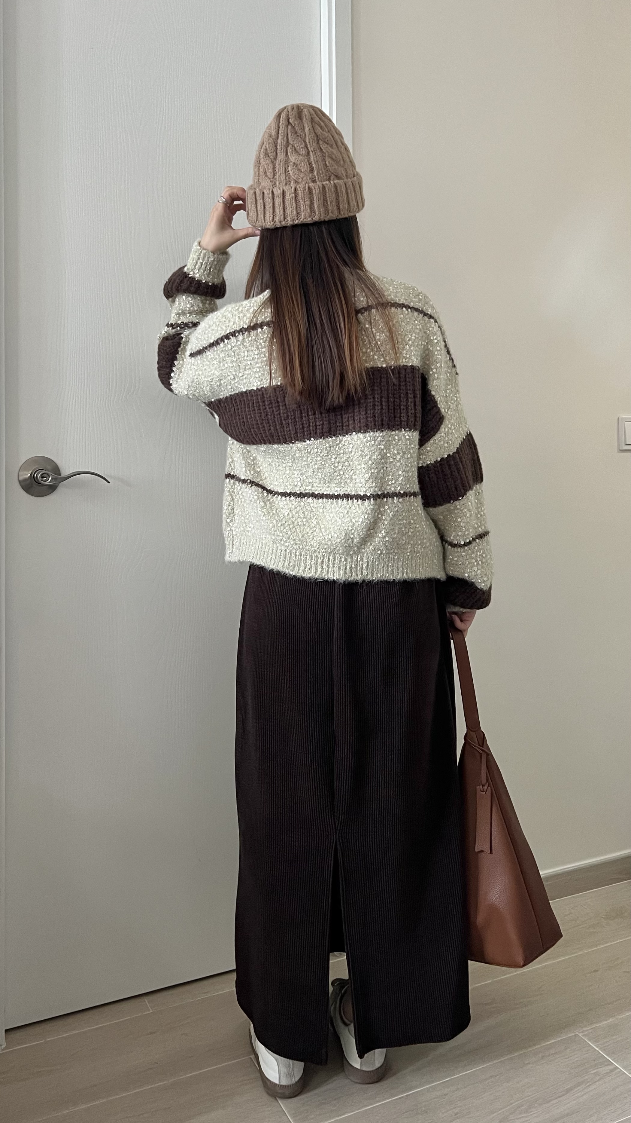 厚實直筒長裙 免熨