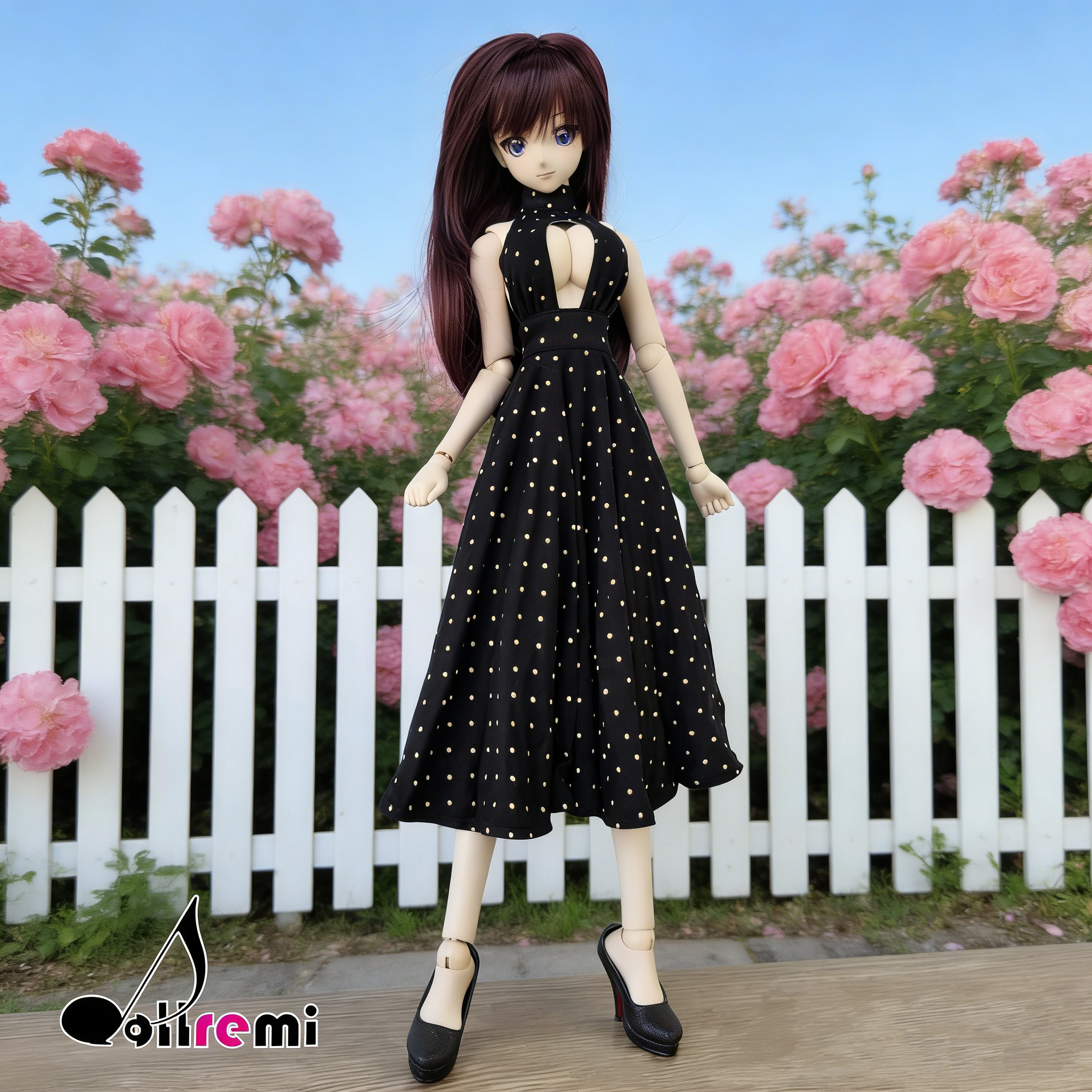 【dollremi】(DD0283D) 開胸長裙 Open chest Long Dress