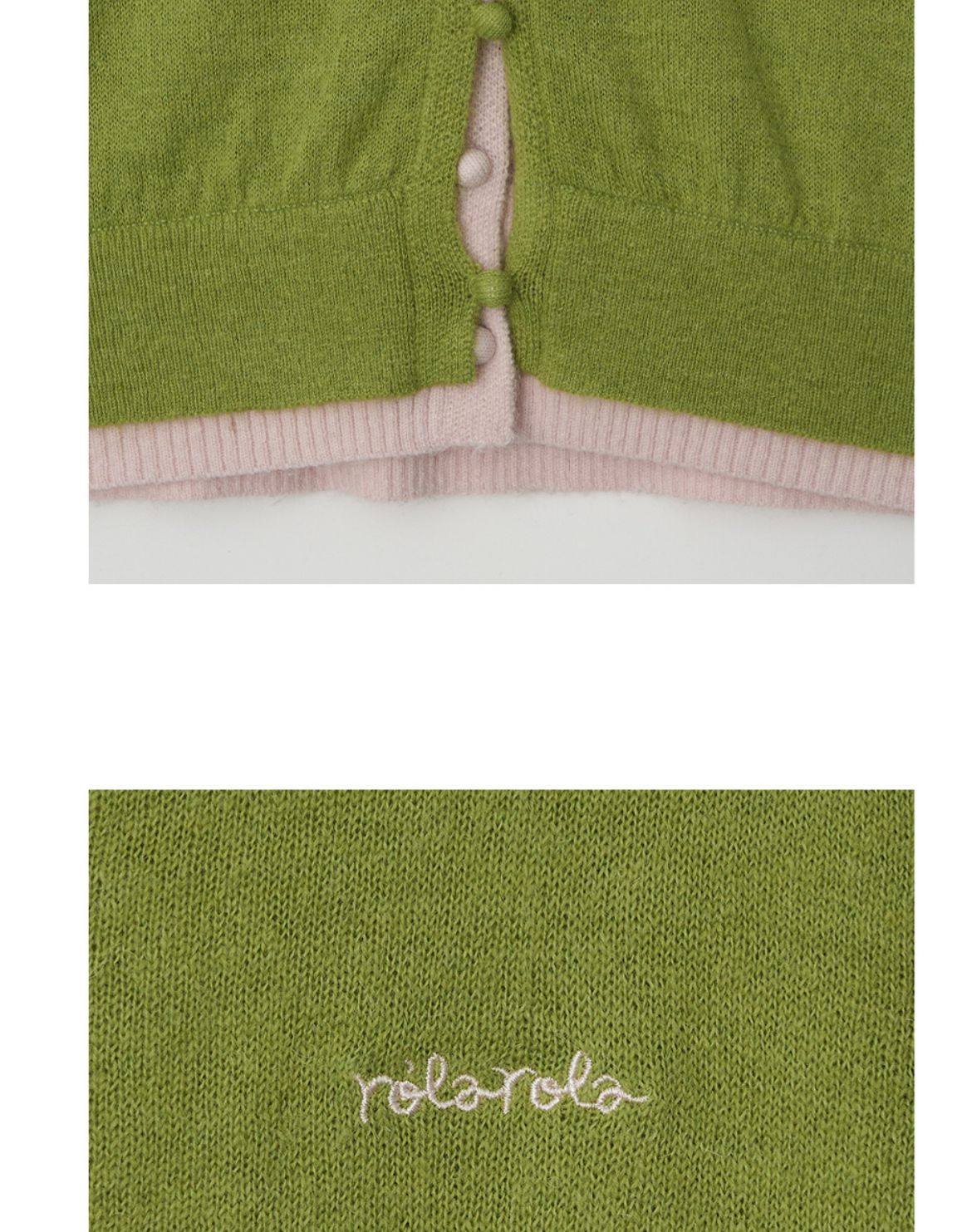 🎀Rolarola 🎀 LAYERED KNIT CARDIGAN 張元英同款 原價109000won 獨家折扣優惠 size: free Grey /olive/pink /purple 28/3截單