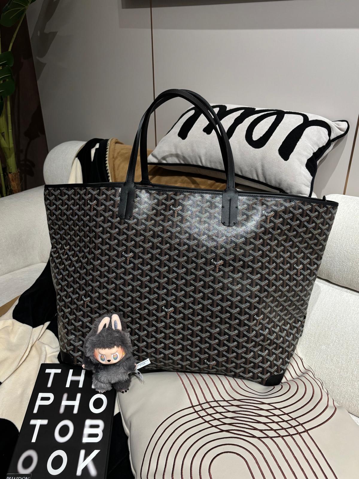Goyard Artois GM Tote Bag noir 100%Authentic ,98%new ✅專門店收據✅塵袋
