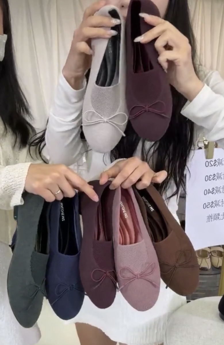 法奢羊麗絨芭蕾舞鞋#25P10