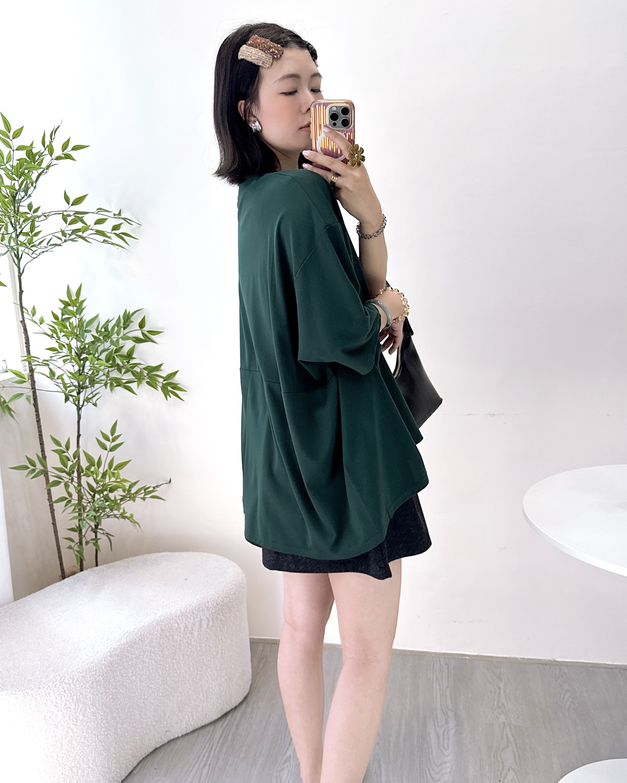 滑嘟嘟免燙冰絲牛奶棉上衣 3色