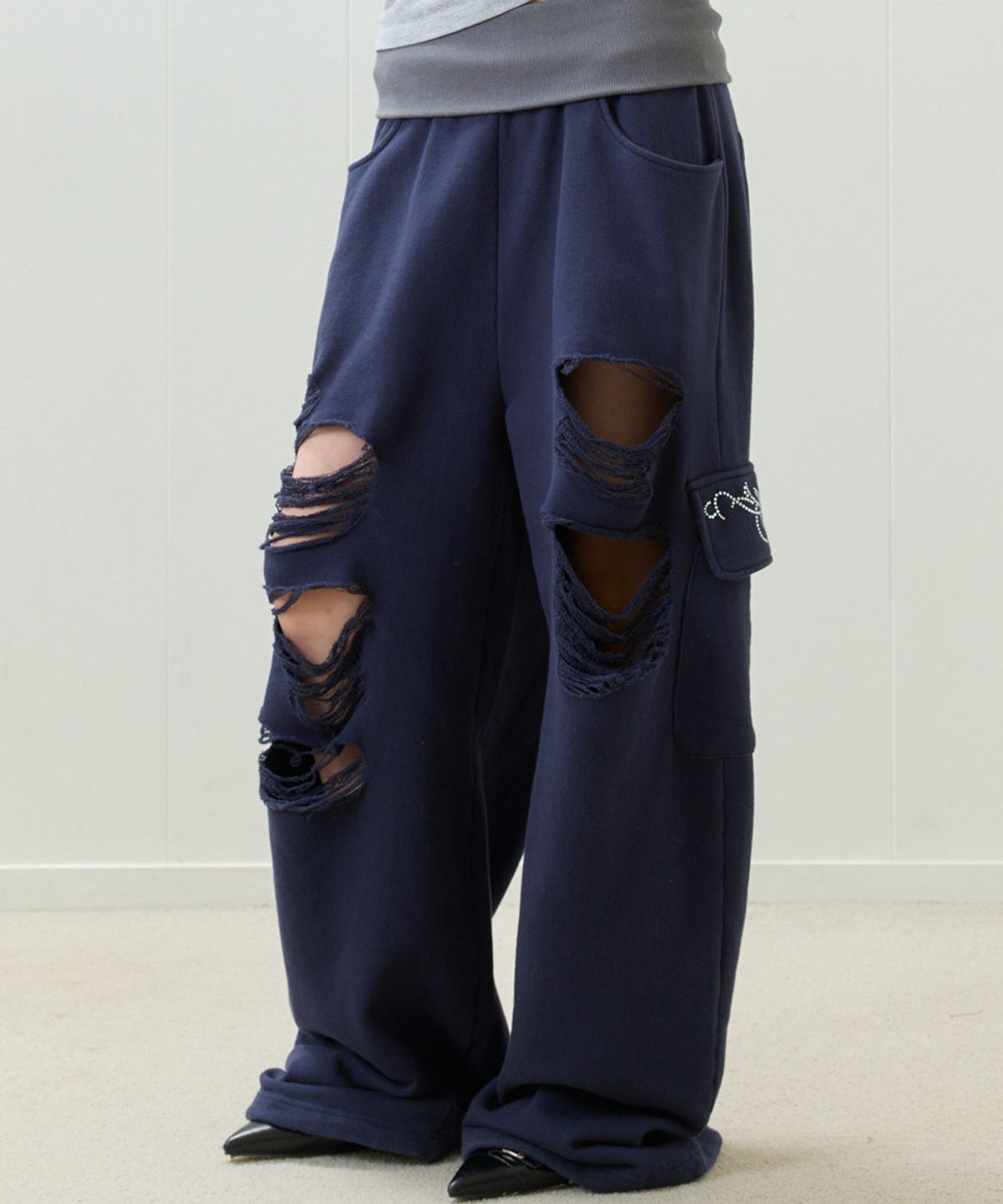 🇰🇷訂購｜LUV IS TRUE 26SS｜EL DAMAGE COLORING TRAINING PANTS 3色 