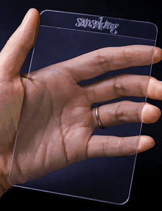 Sanseking TCG Card Game - 50 Micron Semi-Rigid Card Holder (For Grading)