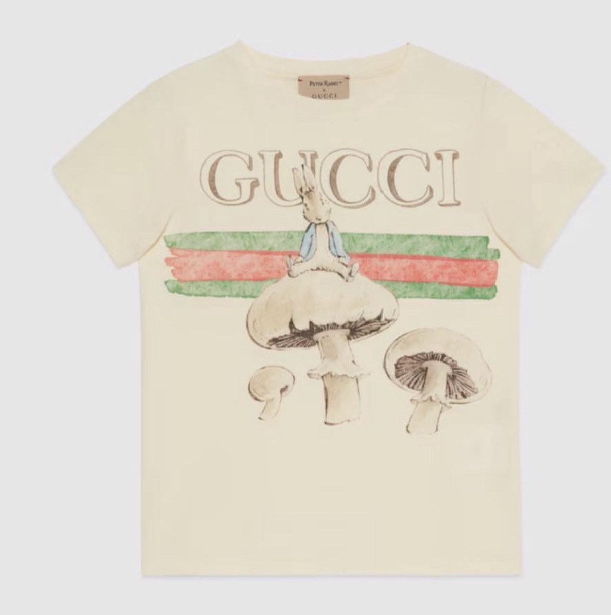 Gucci kids Peter rabbit 限定版 蘑菇Tee
