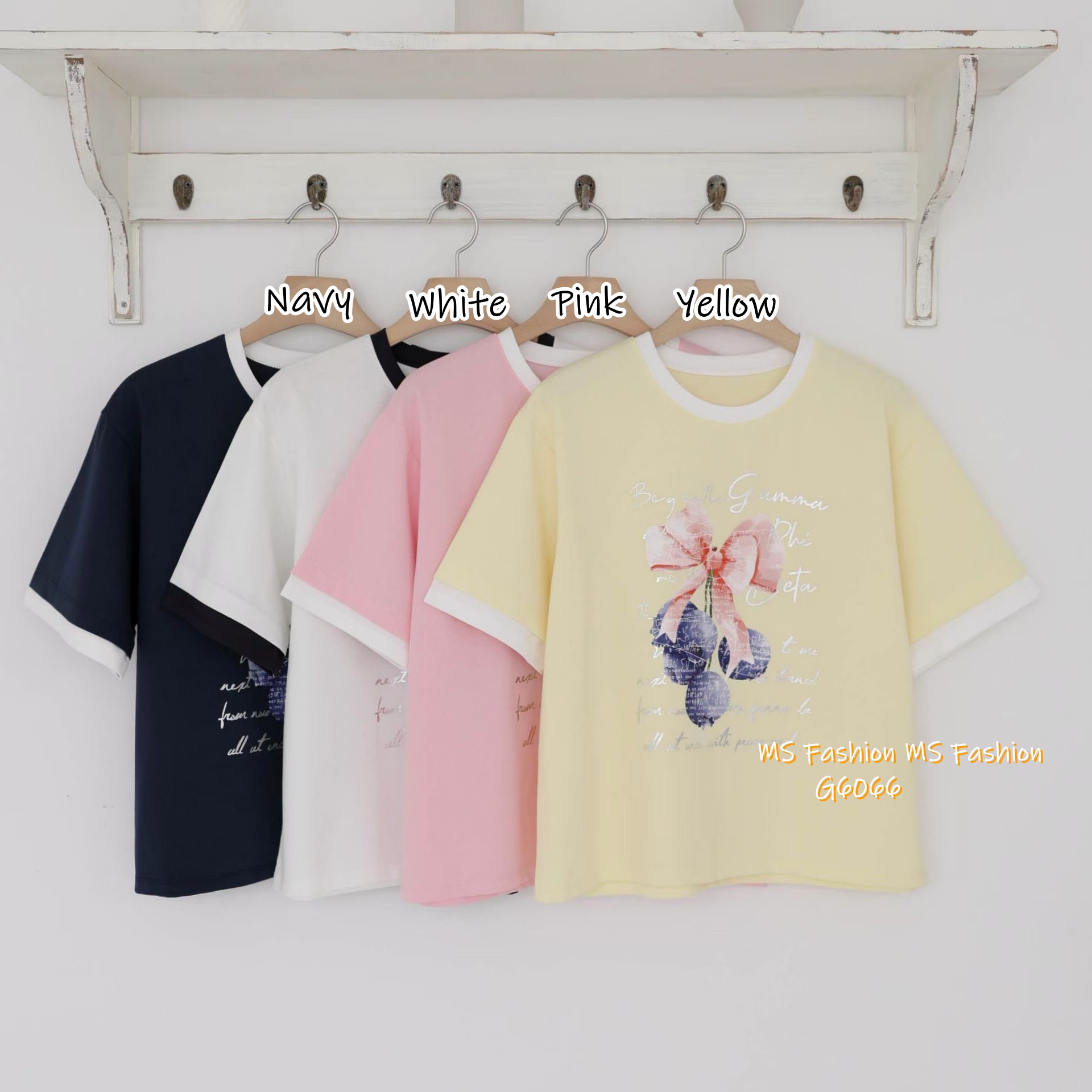 G6066 韓國🇰🇷花花字母print top