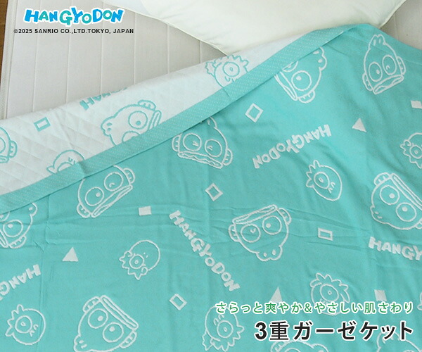 🆕【⭐訂購⭐】 🇯🇵日本直送 🌀#Sanrio 三層紗混紡棉 雙面毯 (140 x 190 cm) [3款選] 🌀[PLJD-0118][261113]