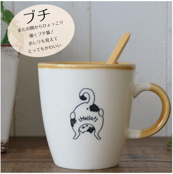 日本製美濃燒貓咪馬克杯