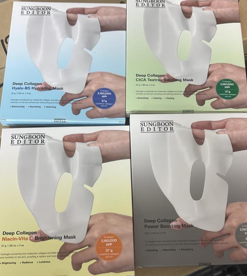Sungboon 膠原蛋白面膜  全新上市🆕4款膠原蛋白面膜✨4重無針水光功效💉