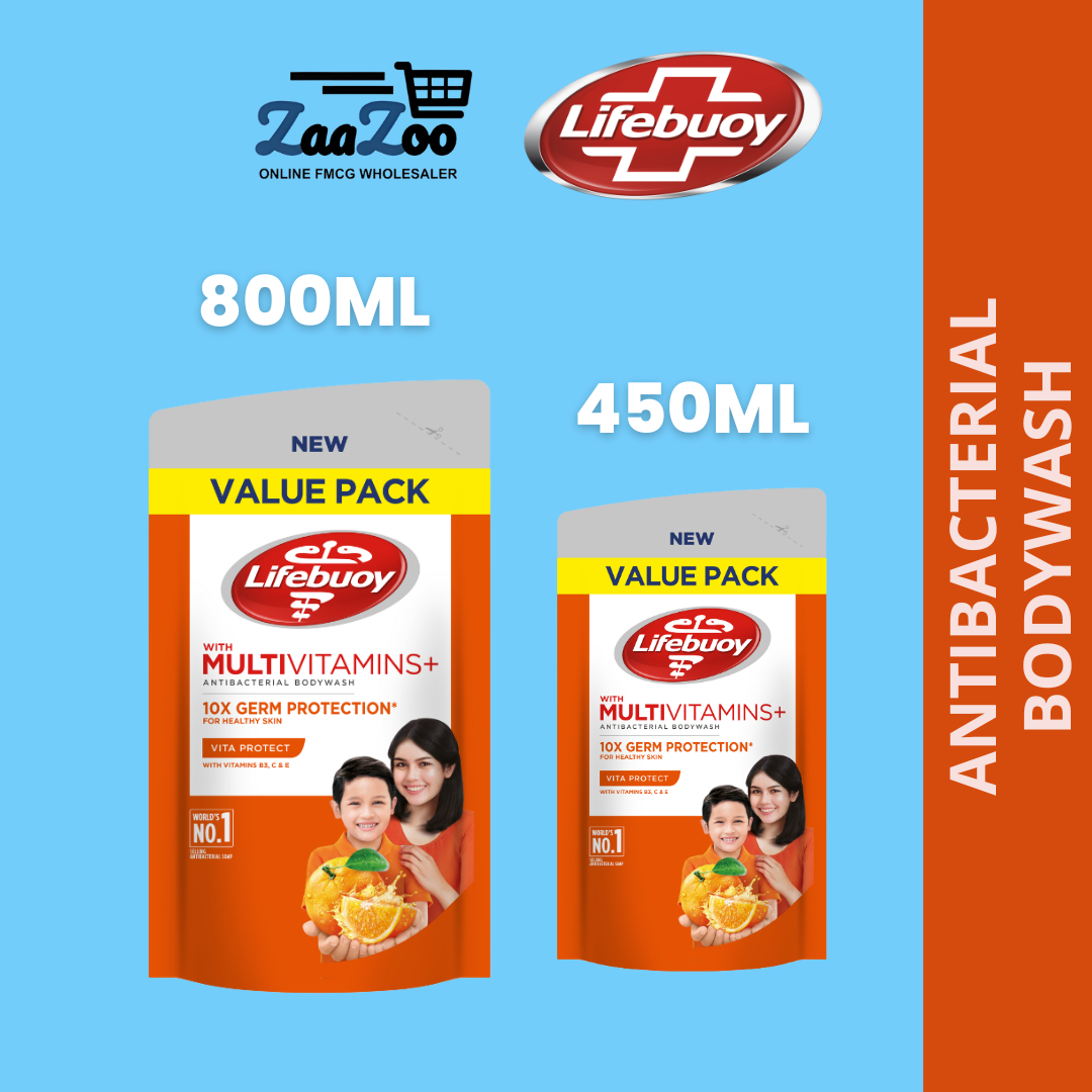 VITA PROTECT (VALUE PACK) Lifebuoy Body wash Anti Bacteria / Refill Pack - 450ml / 800 ml