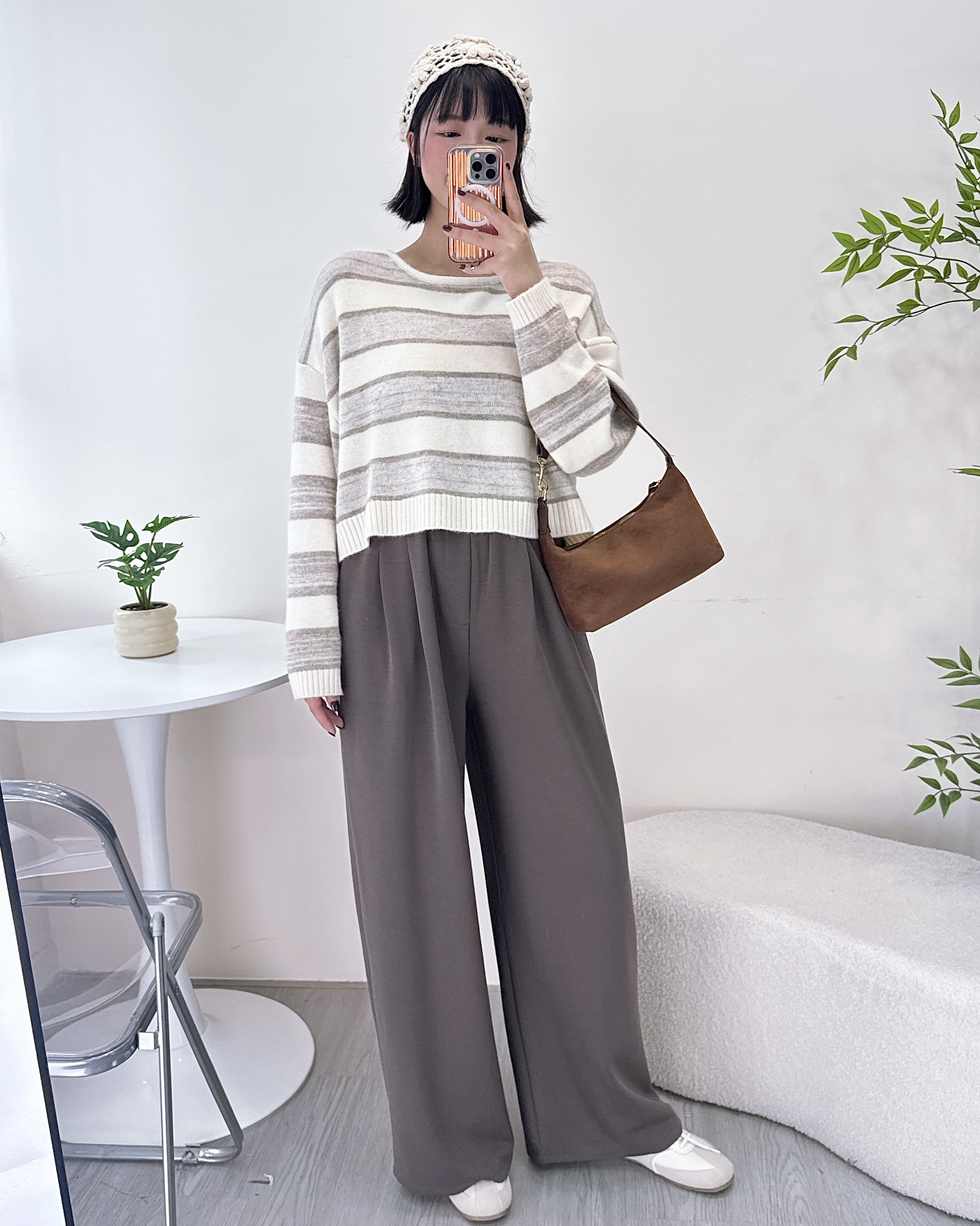 滑嘟嘟免燙垂感休閒闊褲 3色