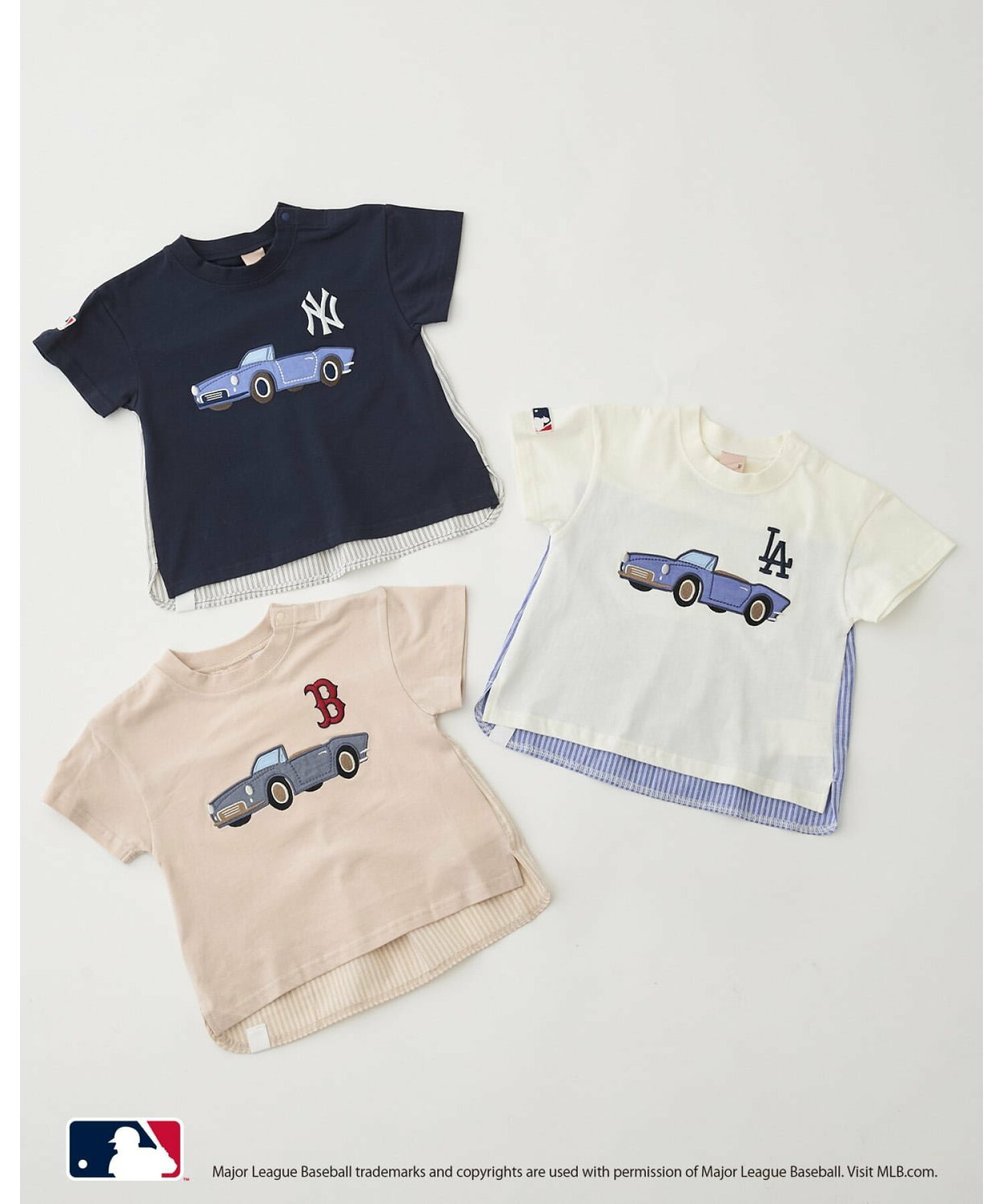 🆕【⭐訂購⭐】日本直送🇯🇵 #MLB 汽車刺繡貼花 層疊 短袖Tee［3款選］🌀[ELHA-0048][260910]
