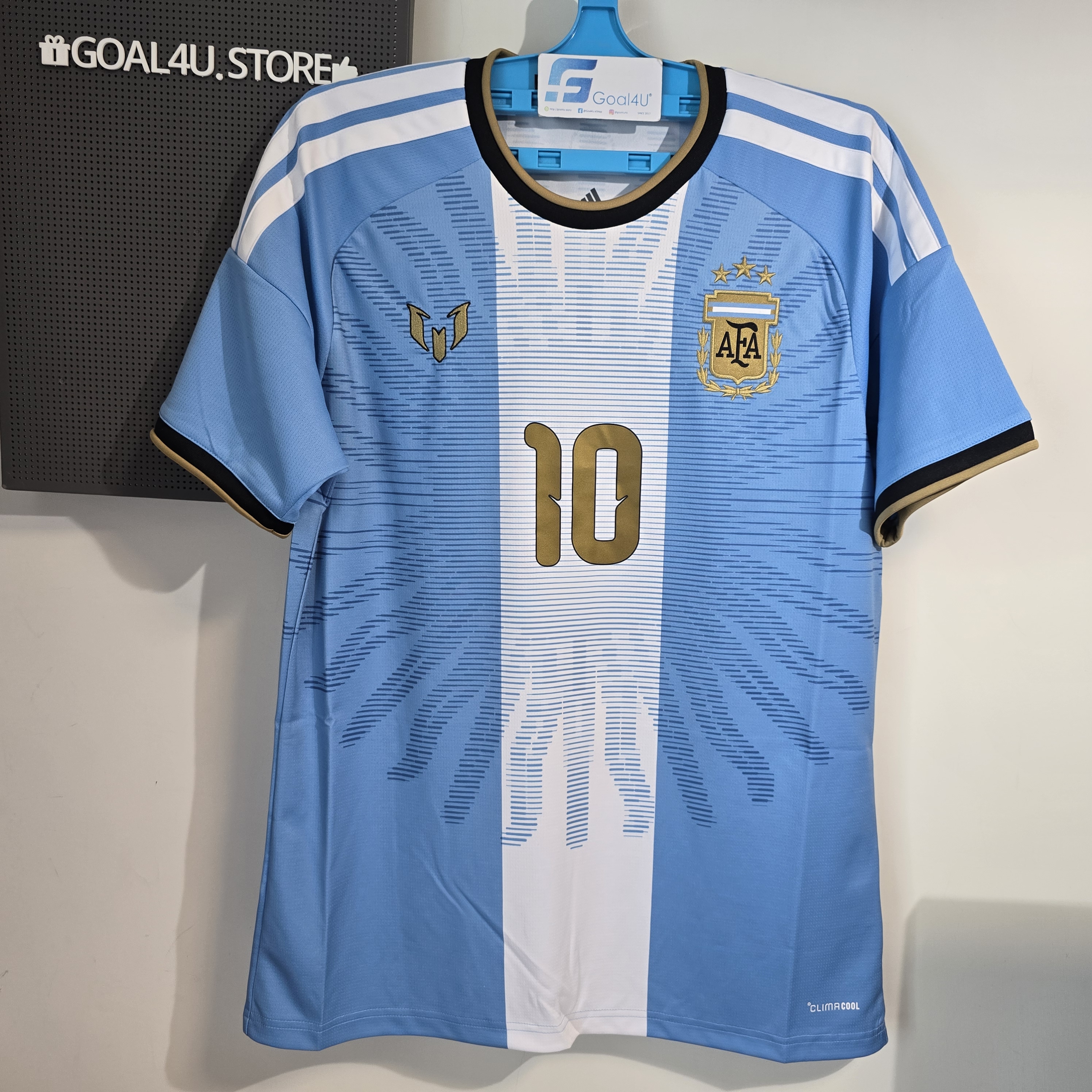 #現貨🔥  Adidas x Messi 美斯阿根廷紀念球迷版球衣 (連MESSI金色印字) LD3316
