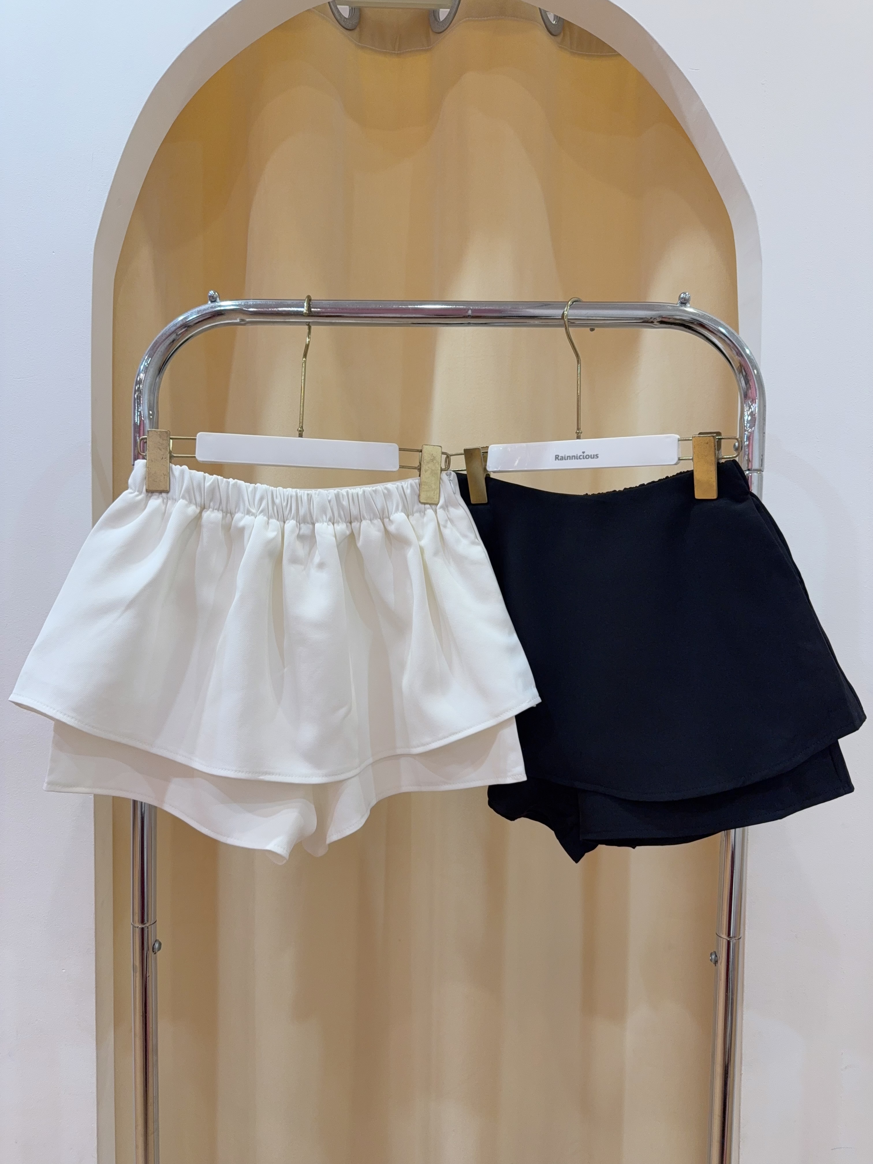 荷叶西装半身裤裙 R2963