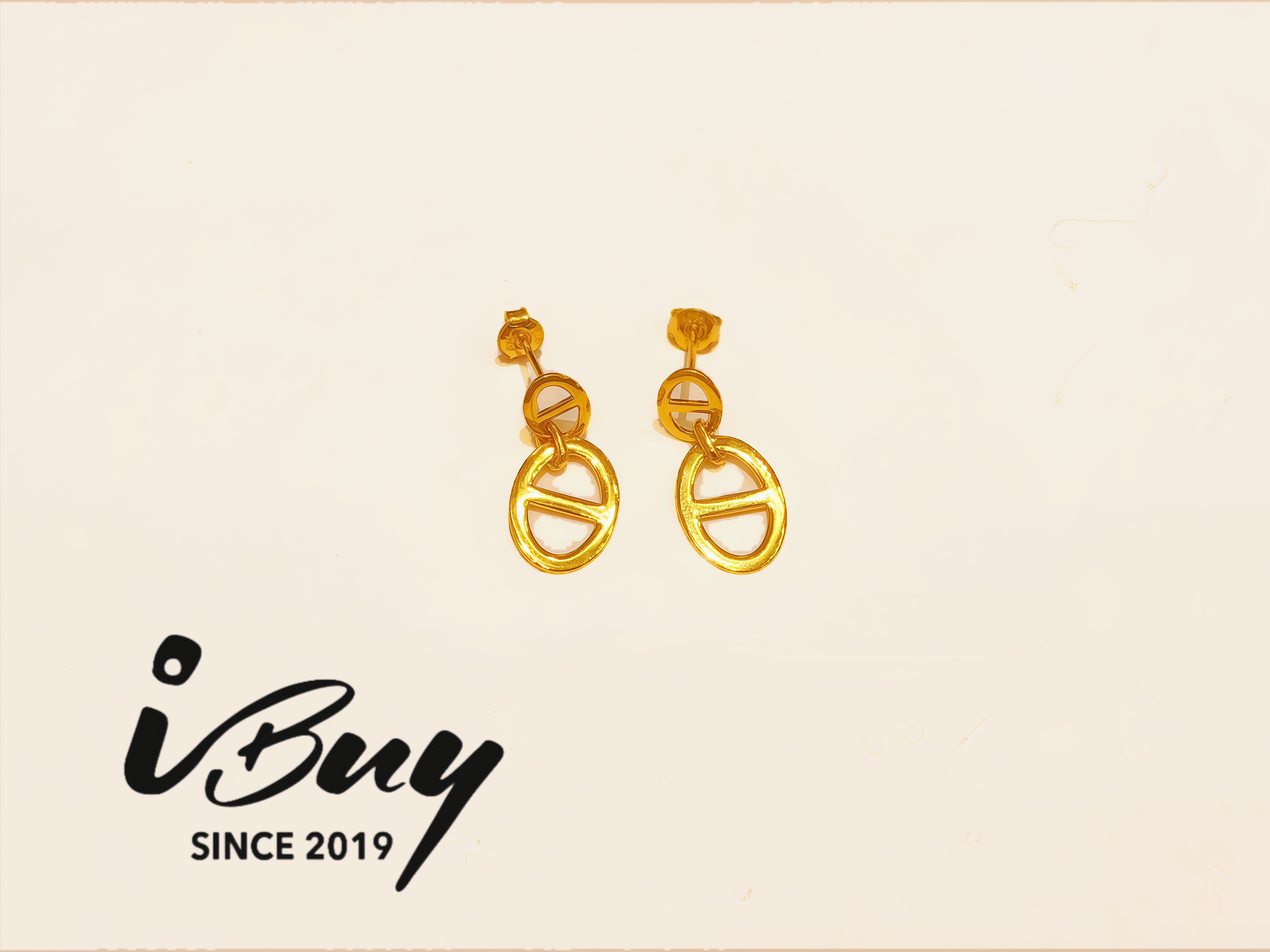 916 GOLD HERMES EARRING 卡家耳针