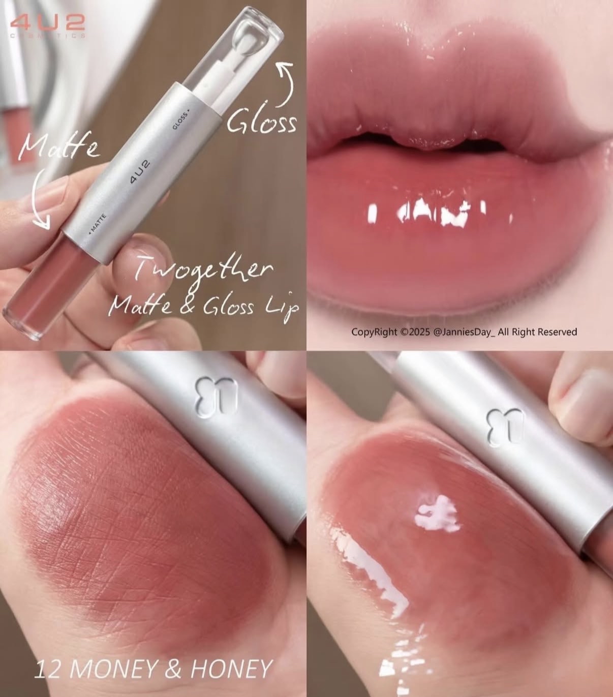 4U2 Matte & Gloss Lip 雙頭唇釉