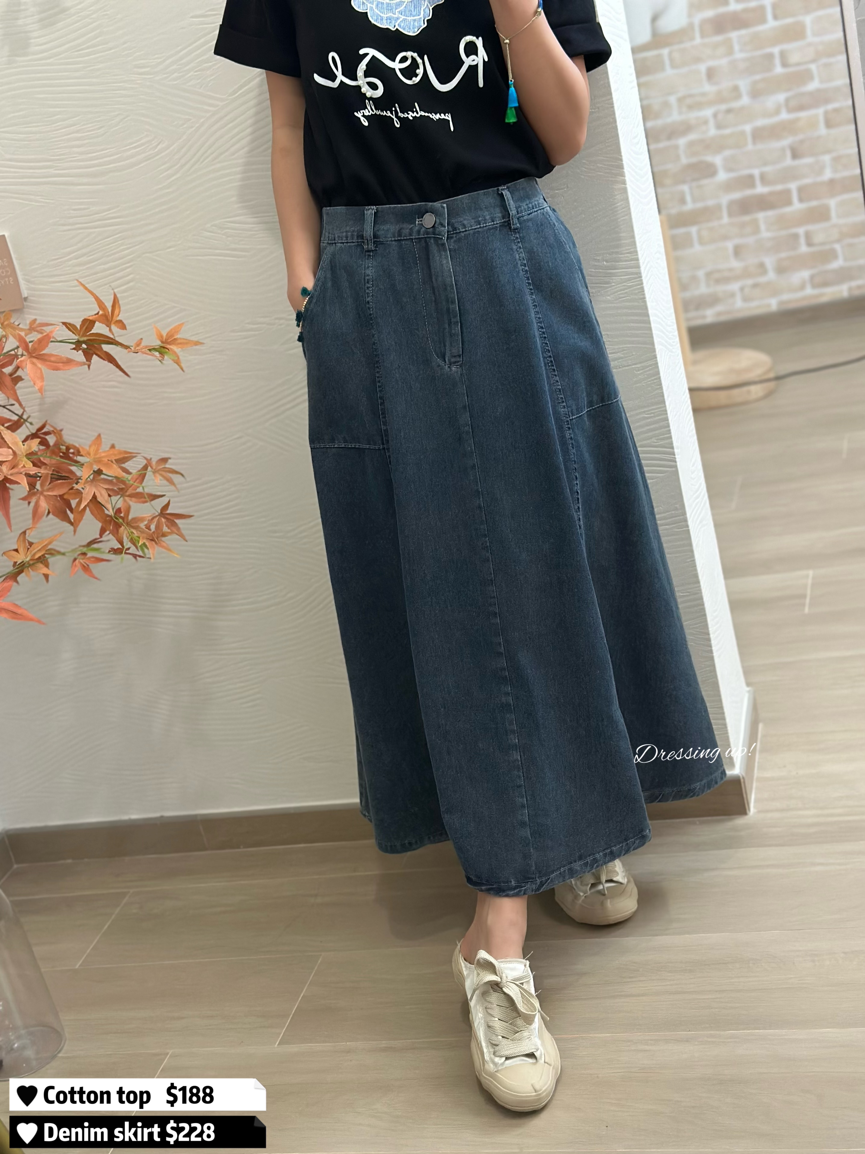 𝗪𝗲𝗲𝗸𝗲𝗻𝗱 𝗗𝗲𝗻𝗶𝗺｜牛仔半截裙