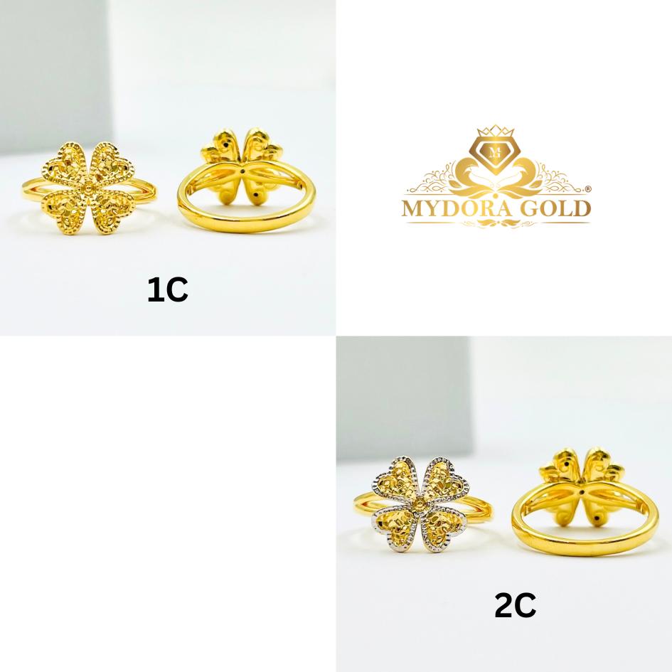 MYDORA Cincin Lucky Four In Love (5G) l EMAS 916/22K