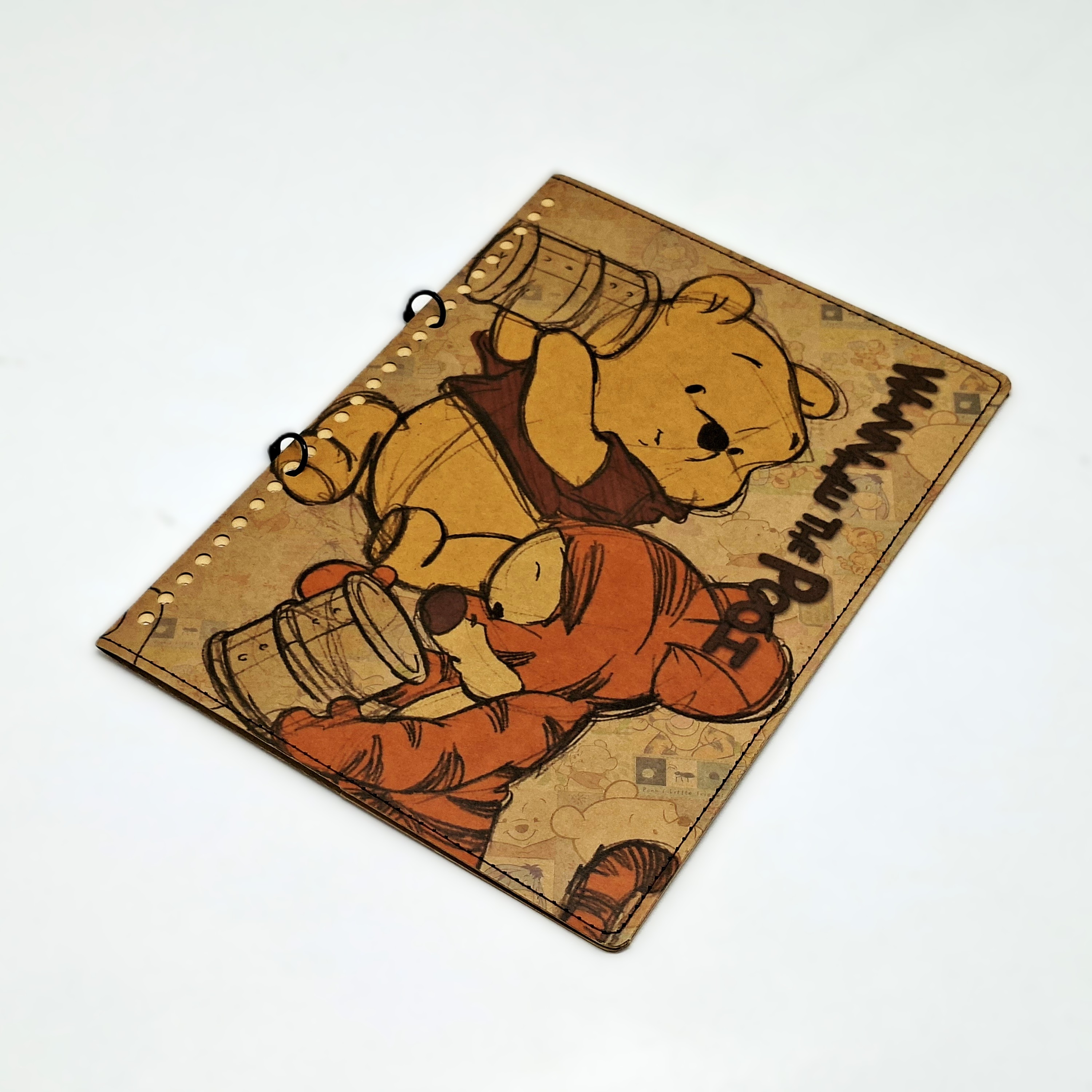 簡易式筆記本-車縫 Winnie the Pooh 維尼熊 (DPNA-2601B)