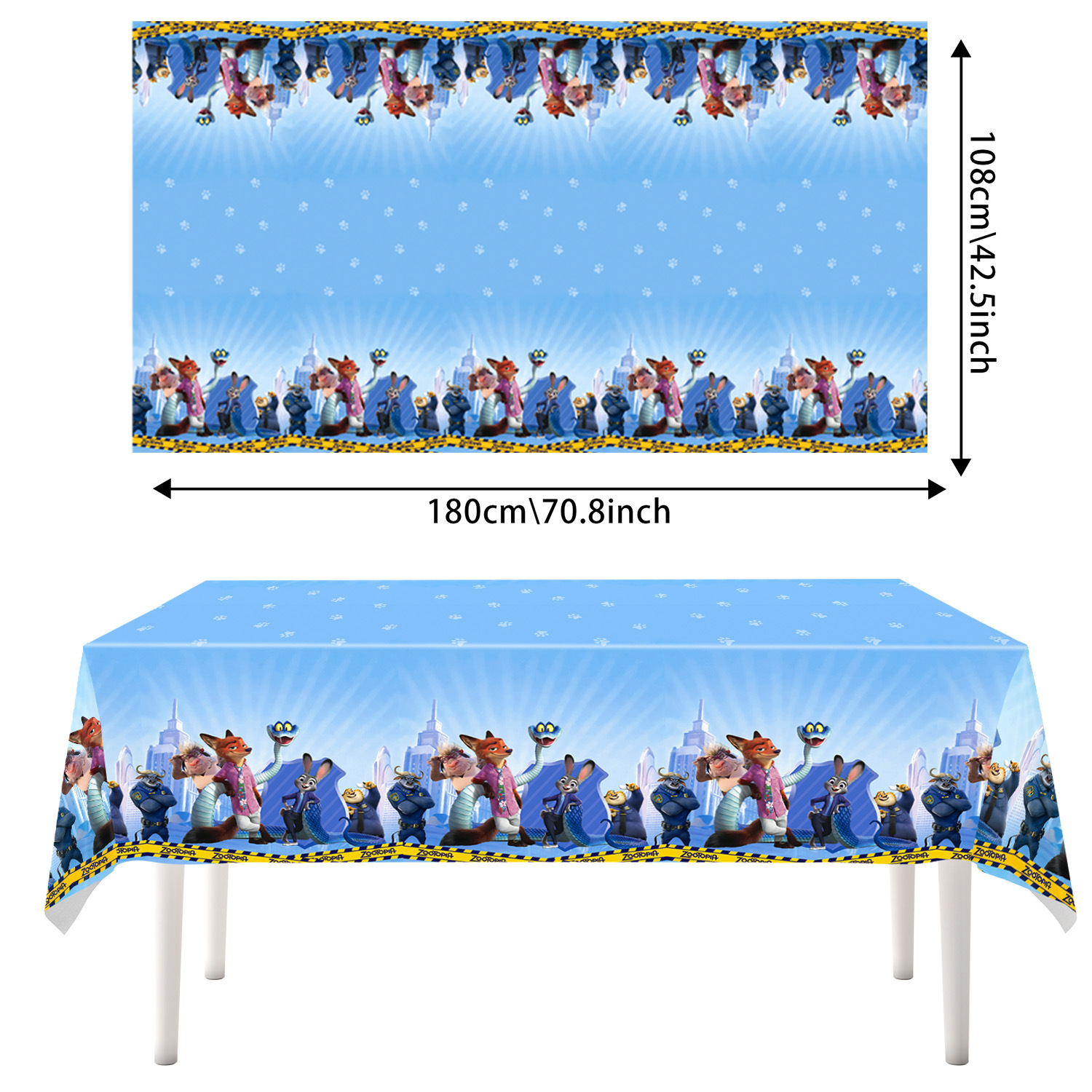 優秀大都會（Zootopia）生日派對餐具套裝｜兔仔警官朱迪・狐狸阿力 Party Decorations｜香港現貨