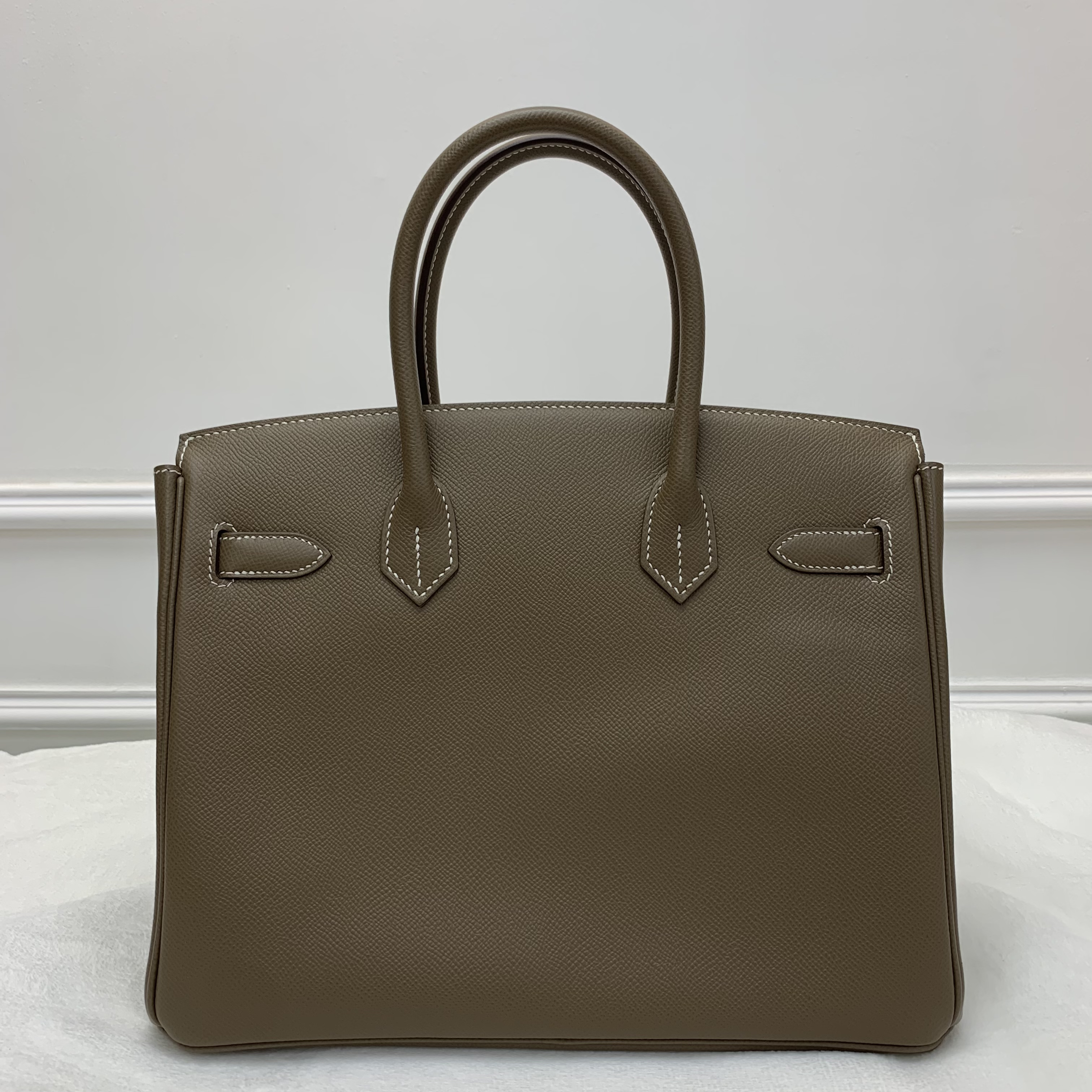 Full set Hermes Birkin30 大象灰金扣 Y刻印