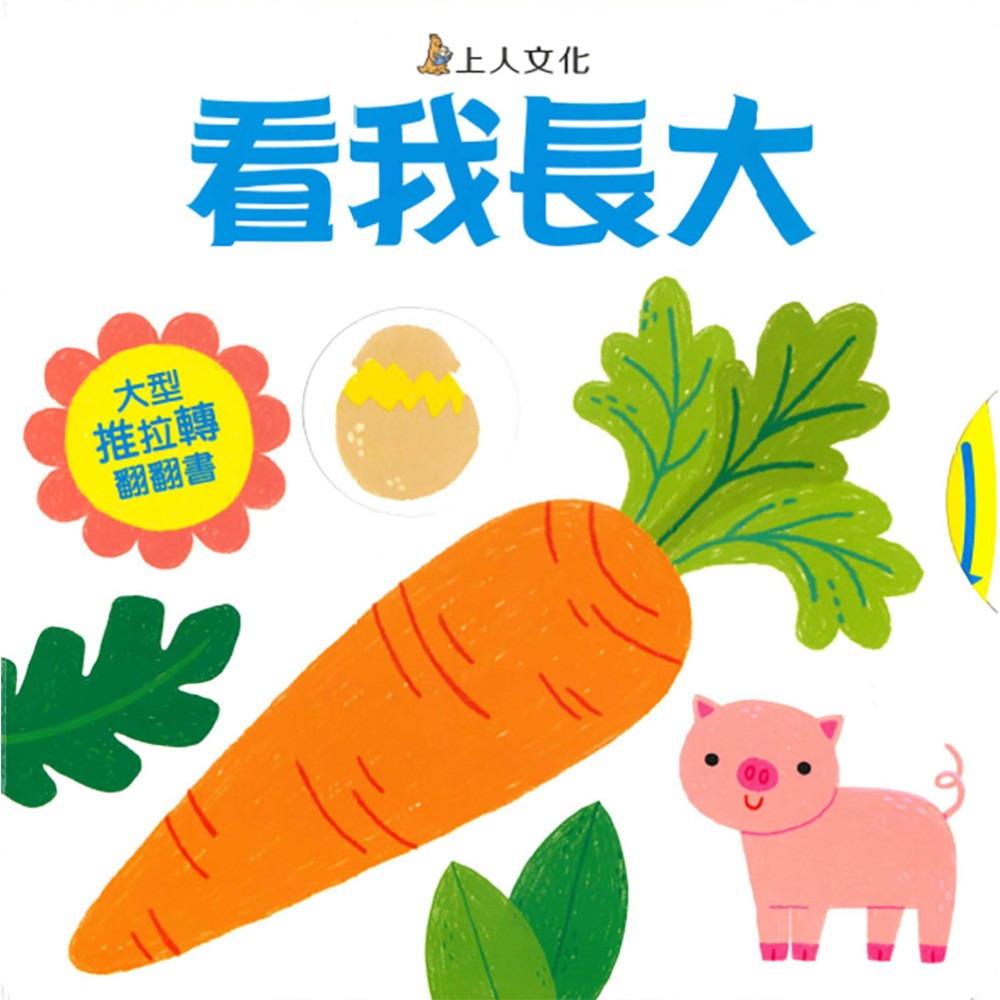 上人 大型推拉轉翻翻書: 看我長大