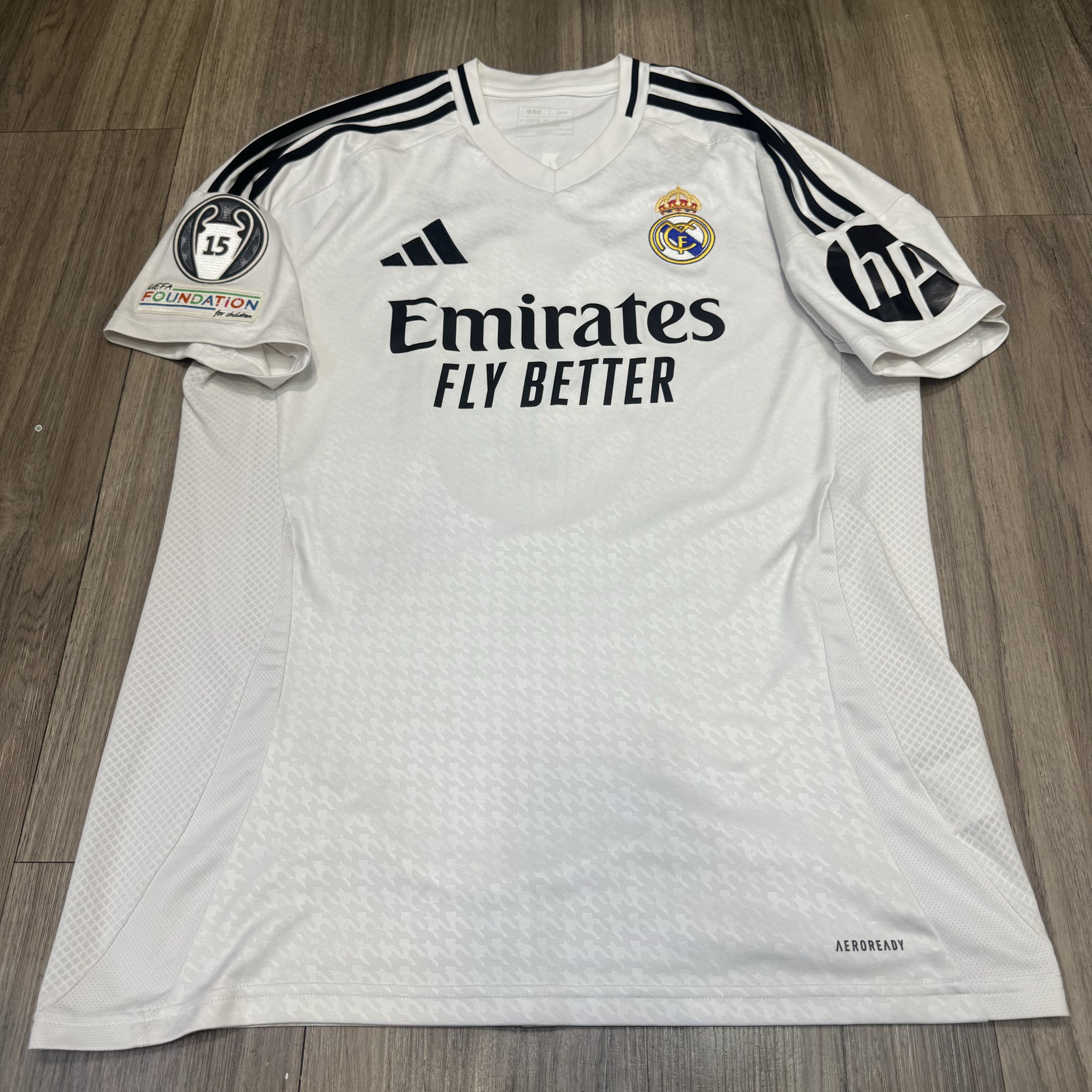 Real Madrid 24/25 C/L home shirt #9 Mbappe