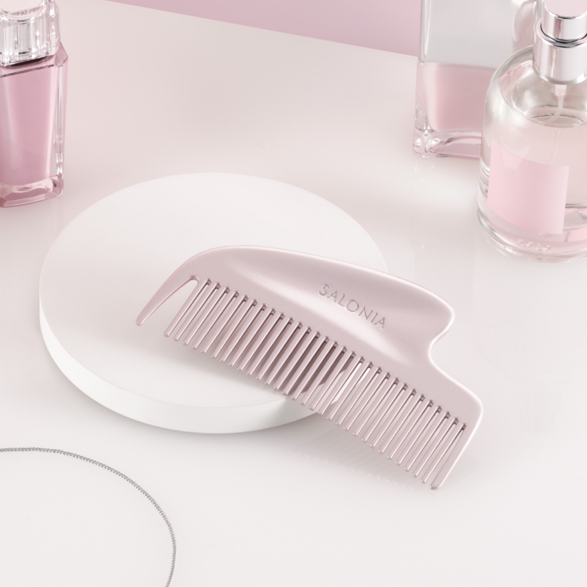 ［限時開團］🇯🇵日本美髮品牌Salonia Glossy Care Metal Kassa Comb 光澤護理金屬刮痧梳