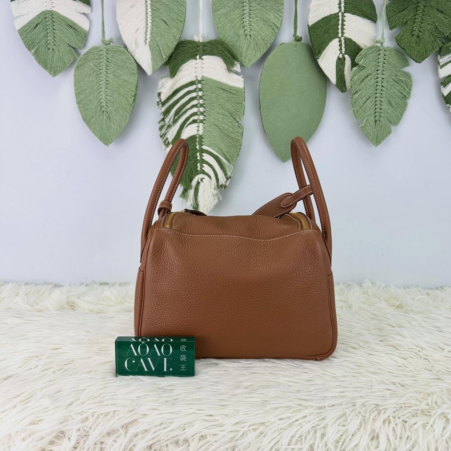 HERMES 🤍PRE OWNED Lindy 26 金棕色金扣 Z Stamp 全套有單🤎 