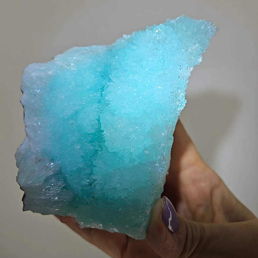 Blue aragonite needle cluster - AR50