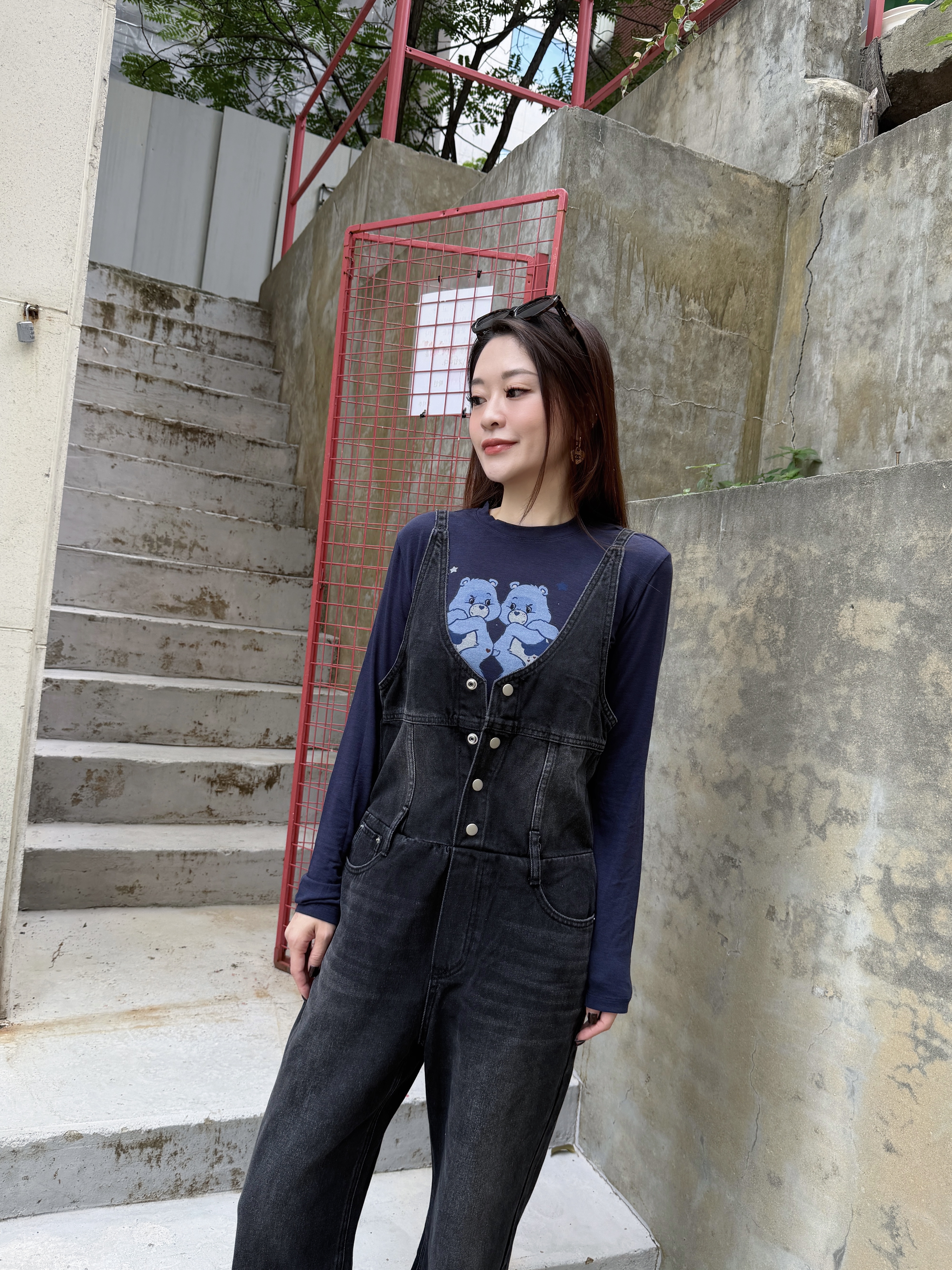 慵懶感 ! Denim Jumpsuit