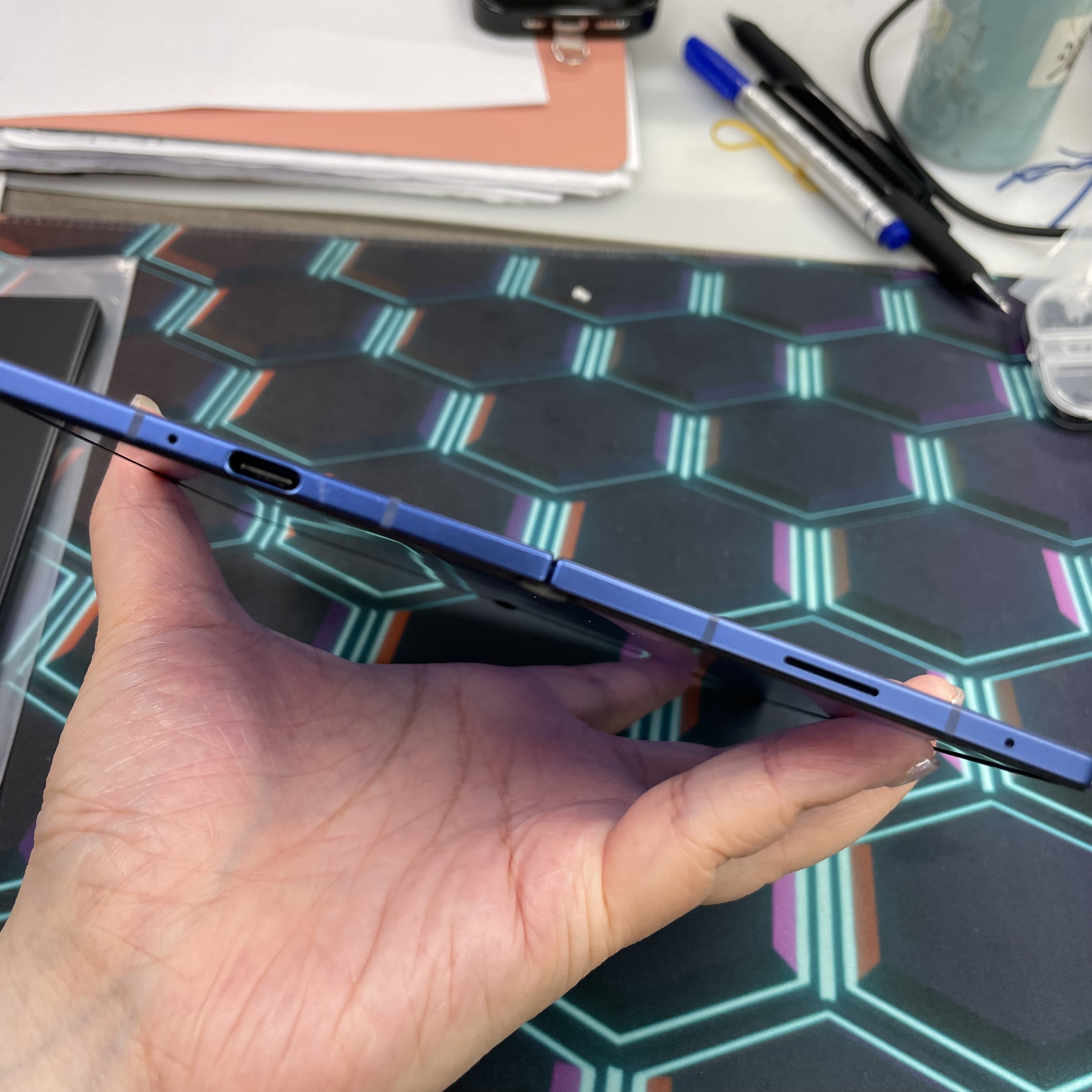 *7564 Galaxy Z Fold 7 勁靚機 12+512GB 藍色 blue