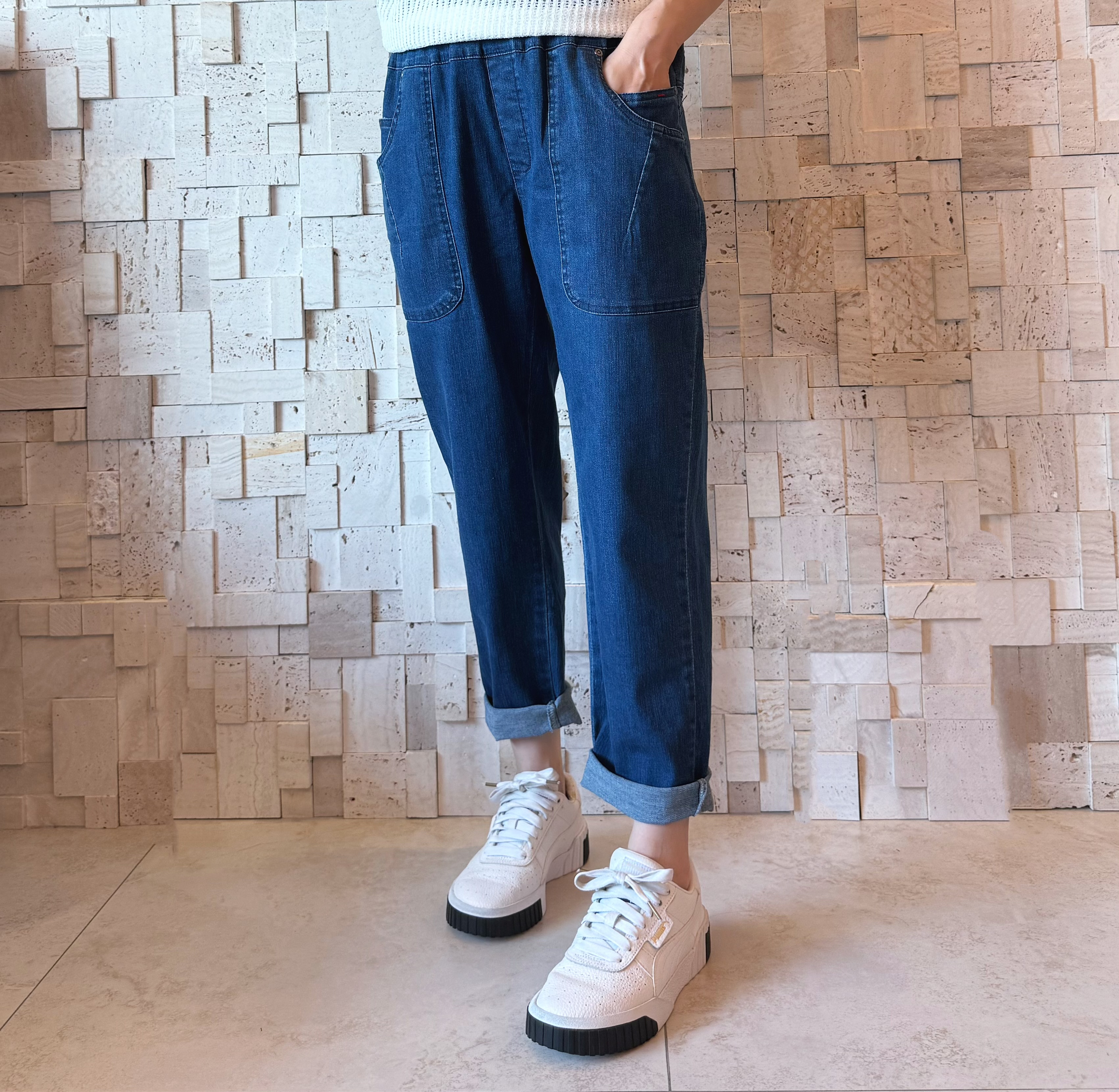 B00538 修腳雙袋牛仔褲
